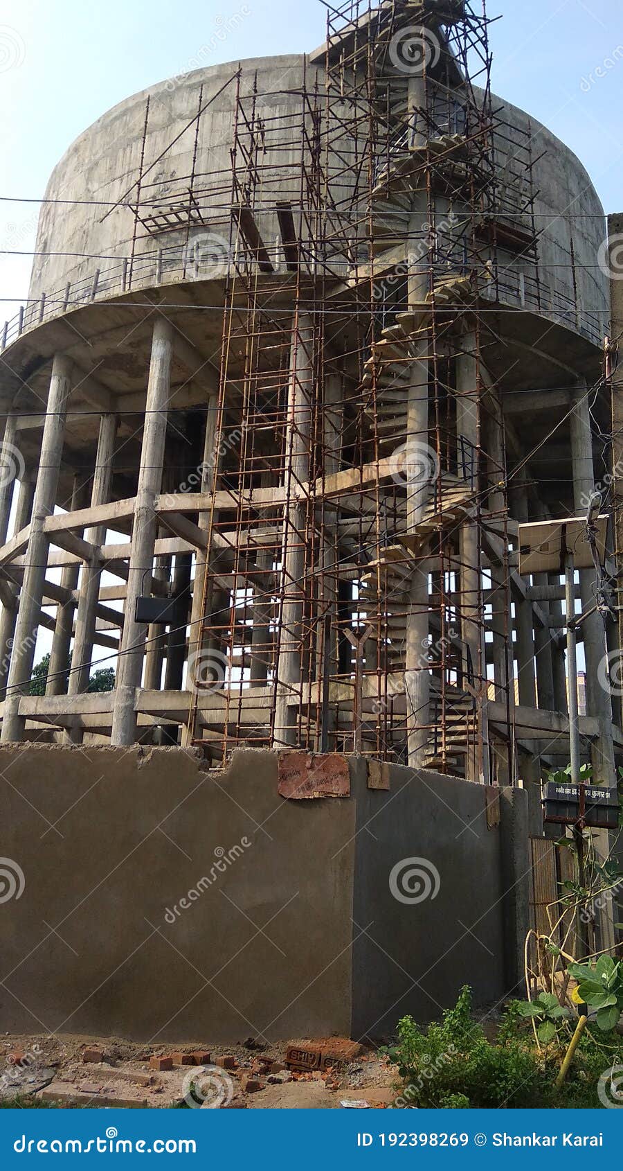 Photo of Water Tank Under Construction Stock Image Image of tank