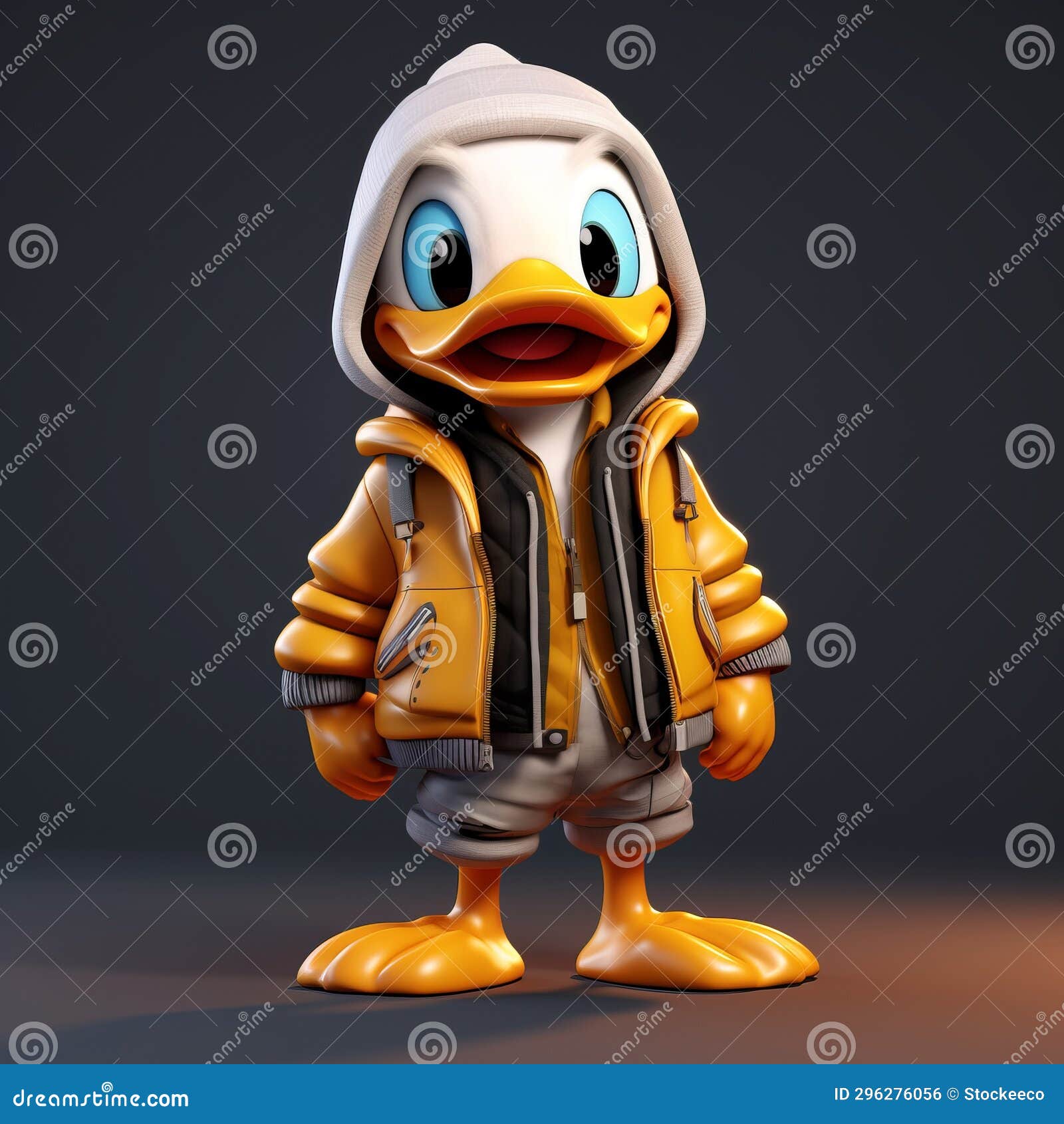 3D Donald Duck Character T-Pose model