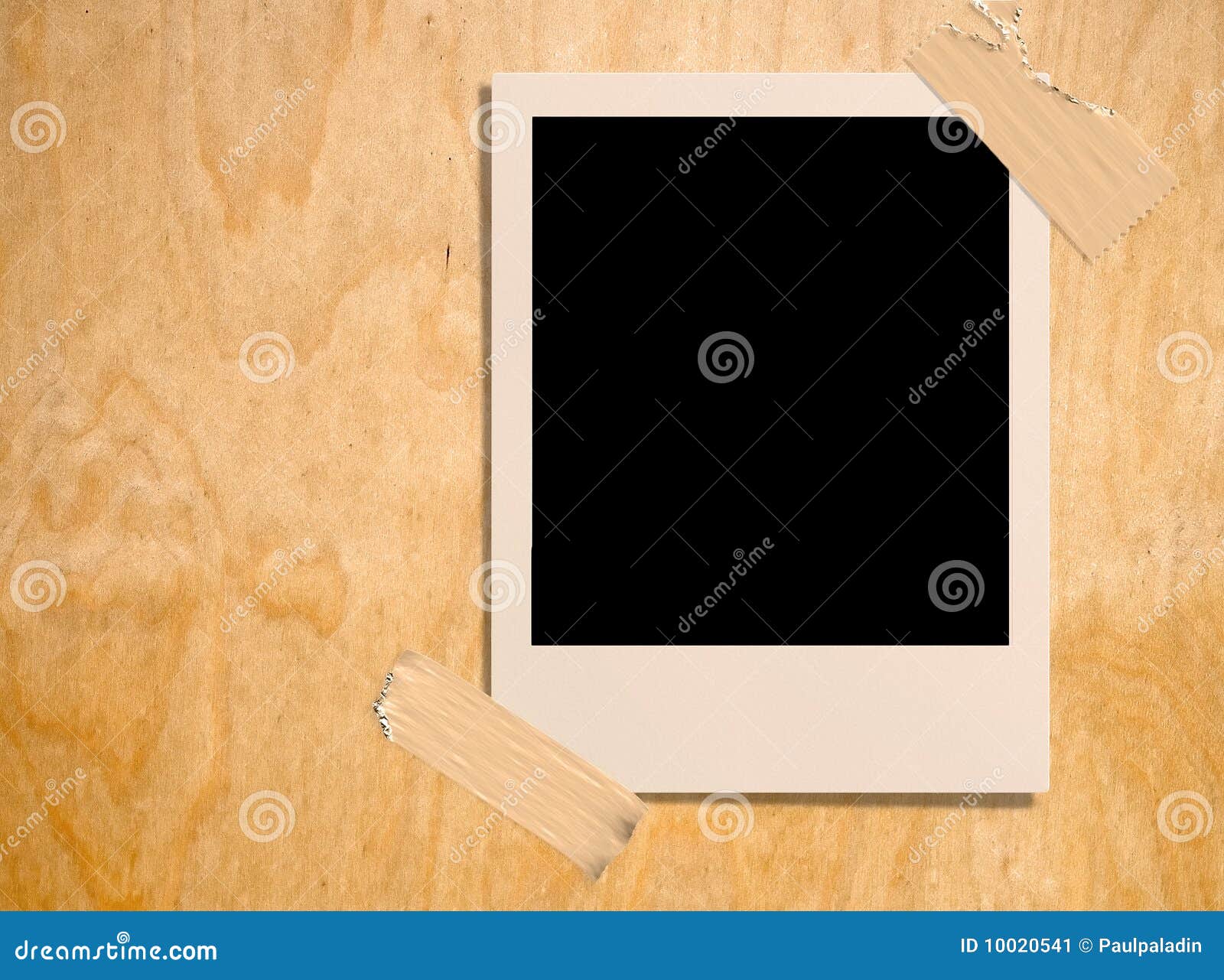 Photoframe on plywood stock image. Image of frame, noticeboard 10020541