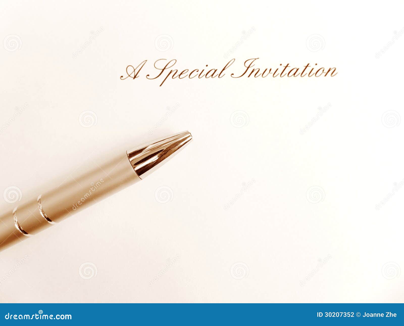a special invitation card. you are invited.