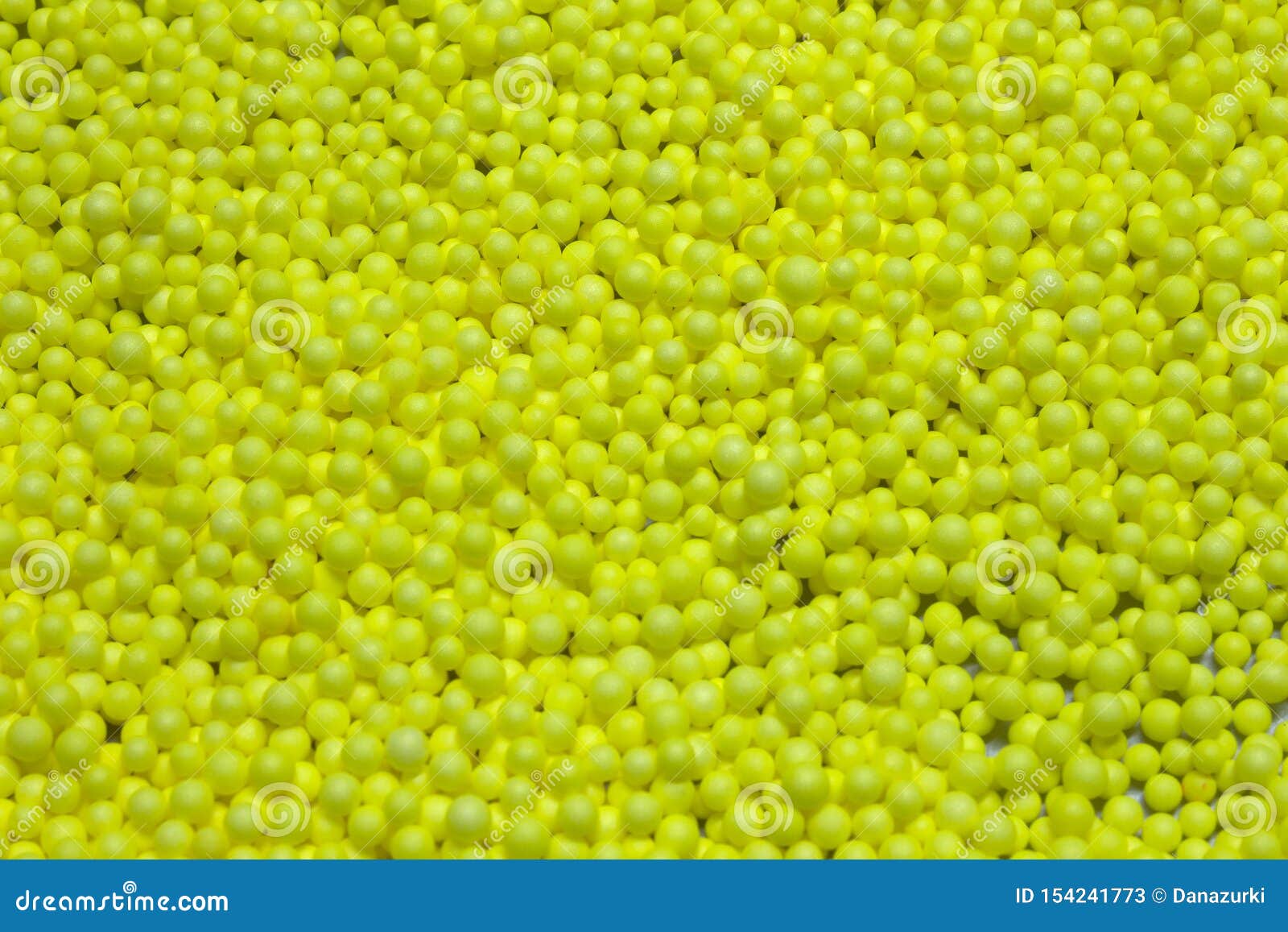 yellow polysterene balls