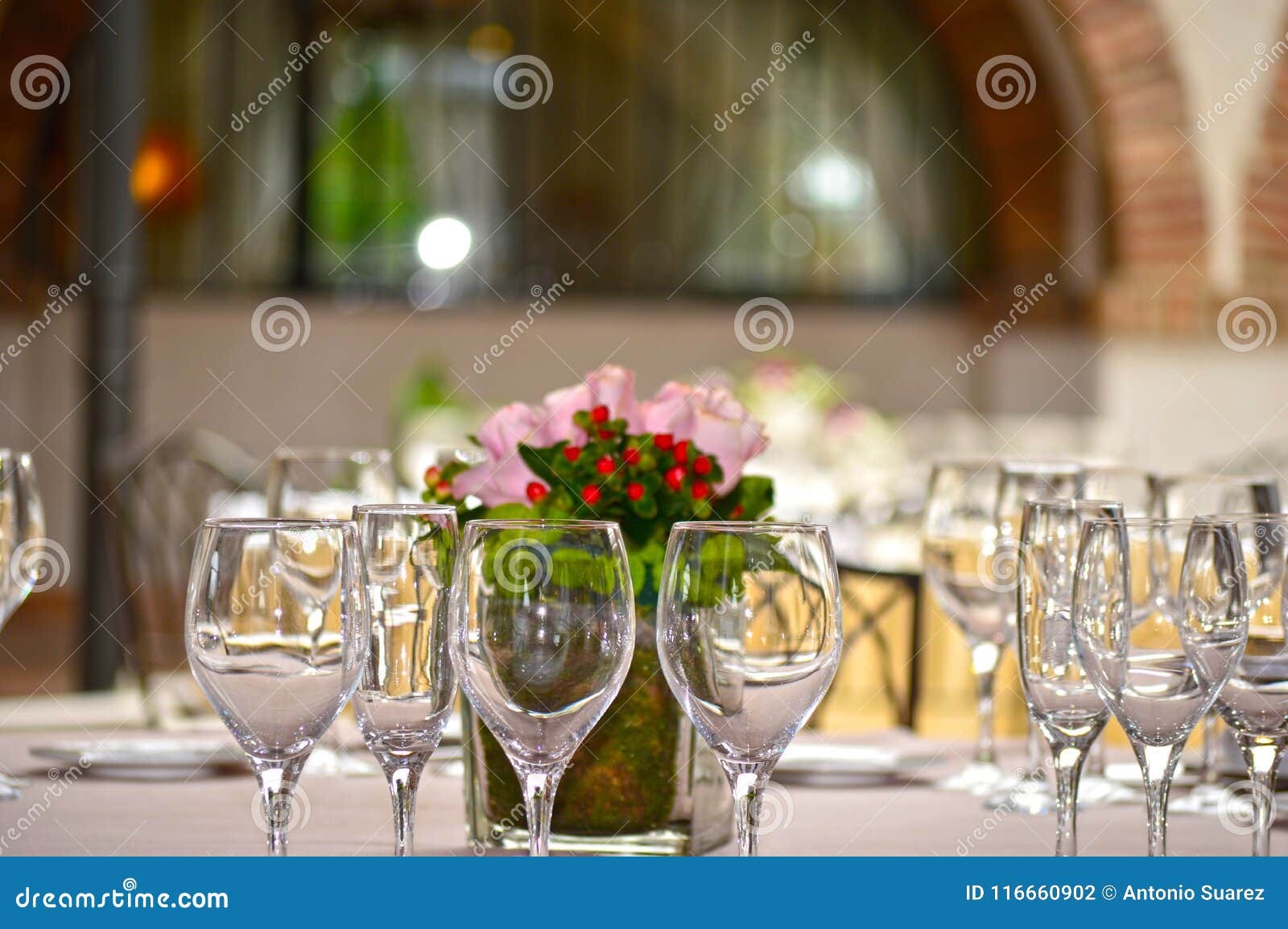 photograph of a table for the celebration of banquets.