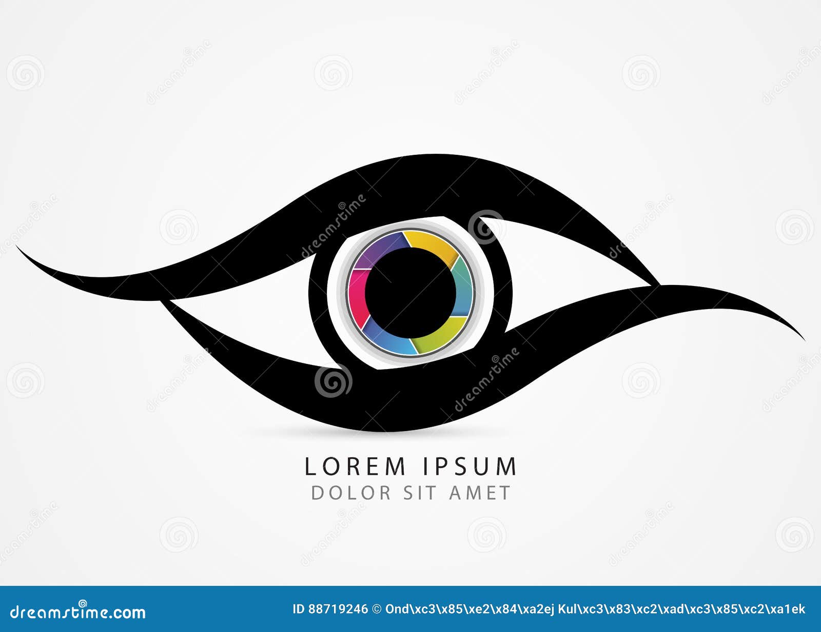 eye logo vector