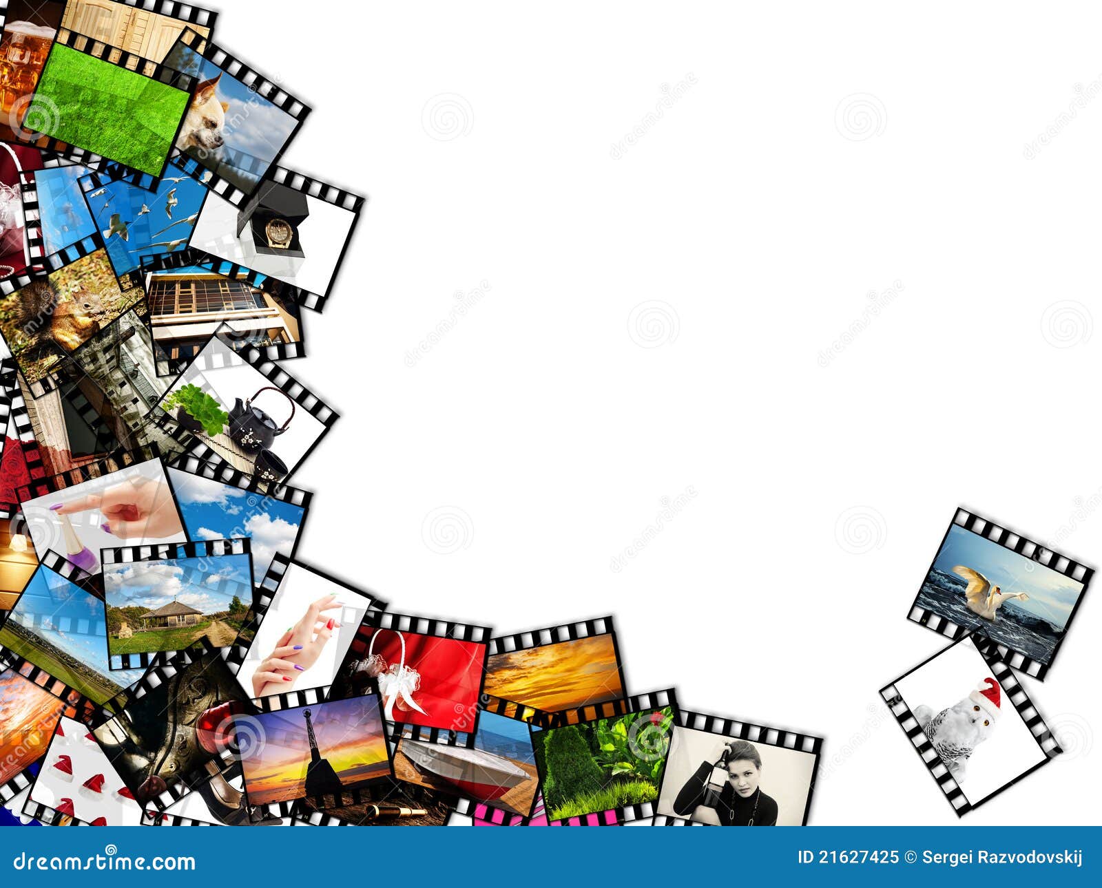 Photographic films stock illustration. Illustration of scattered 21627425