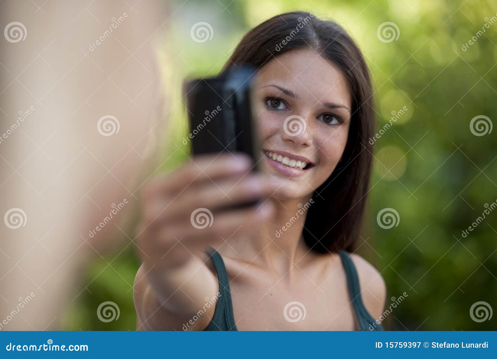 Photographing with Camera Phone Stock Image Image of selective