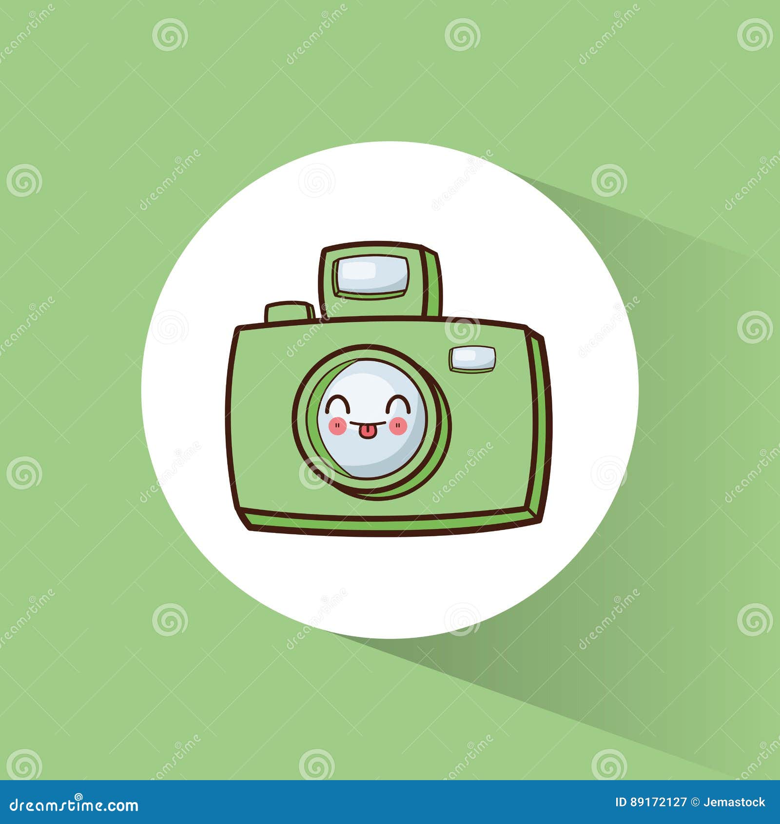 Photographisches Bild Kawaii Kamera Stock Abbildung Illustration Von Bild Photographisches