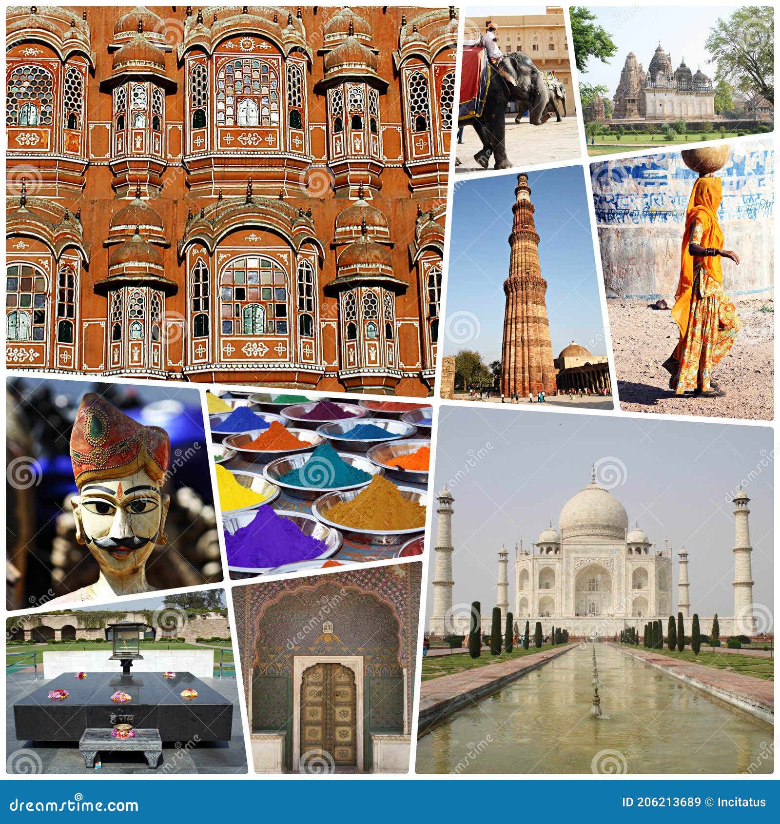 india tourist places collage