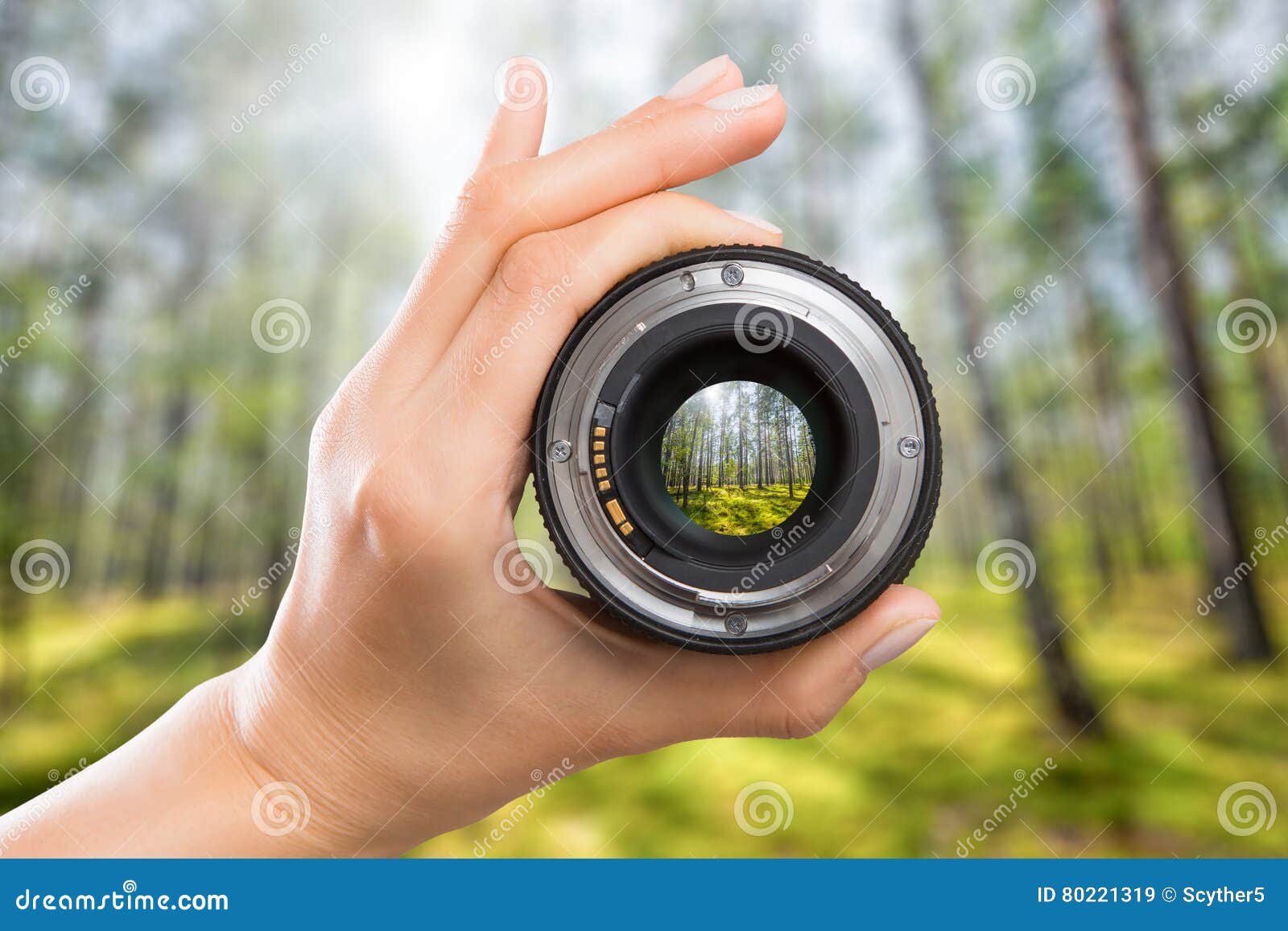 Photography Camera Lens Concept. Stock Image - Image of blurred, hobby