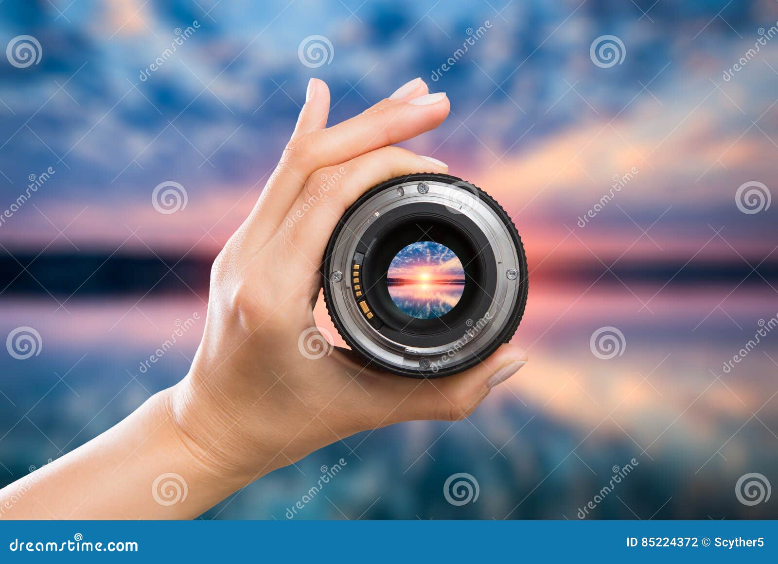 photography camera lens concept.