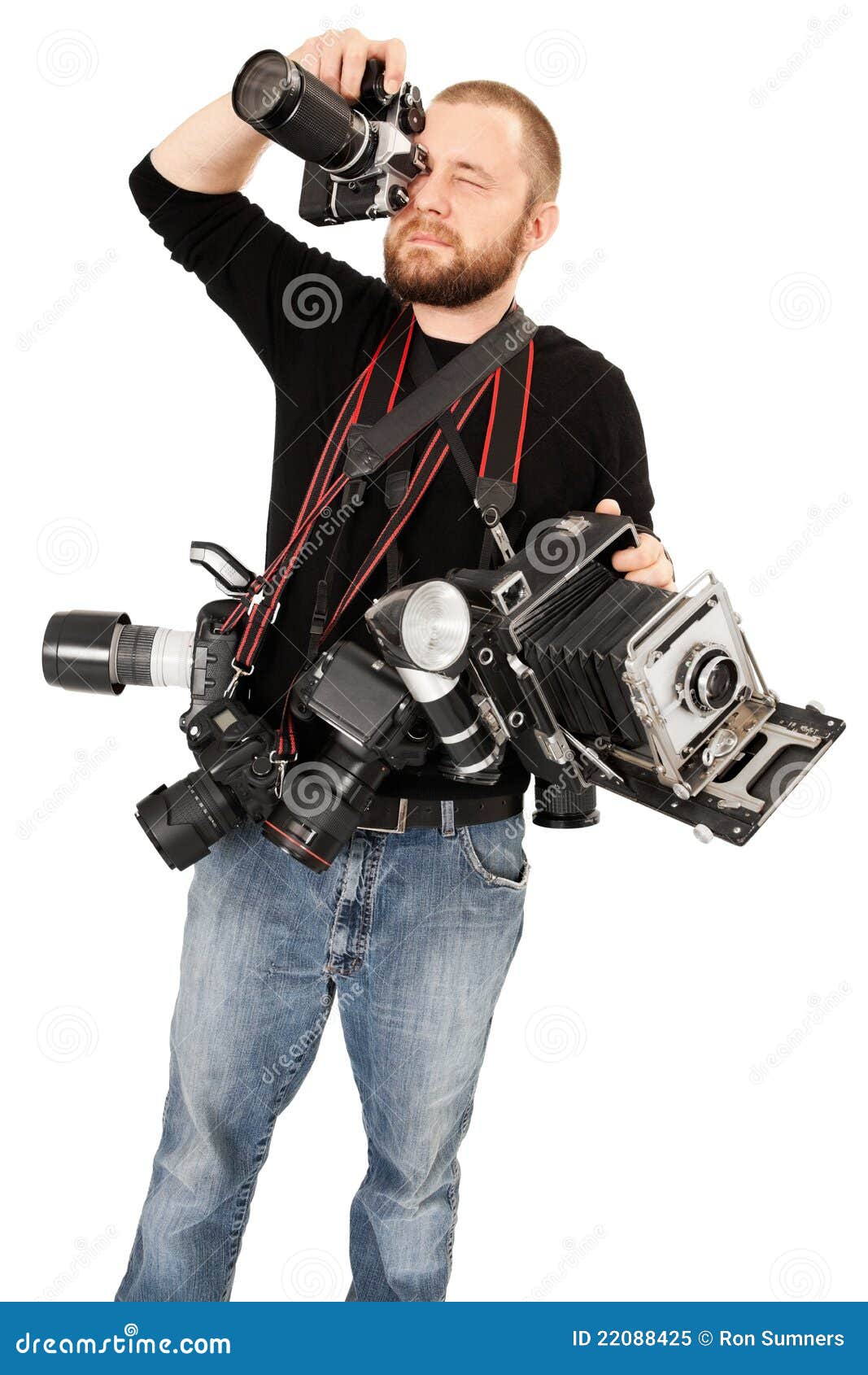 Photography enthusiast stock image. Image of film, adult 22088425