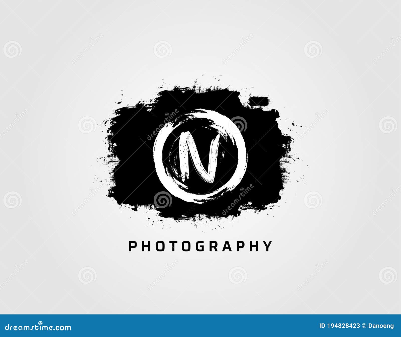 Photography Letter N Logo Design Concept Template. Rusty Vintage ...