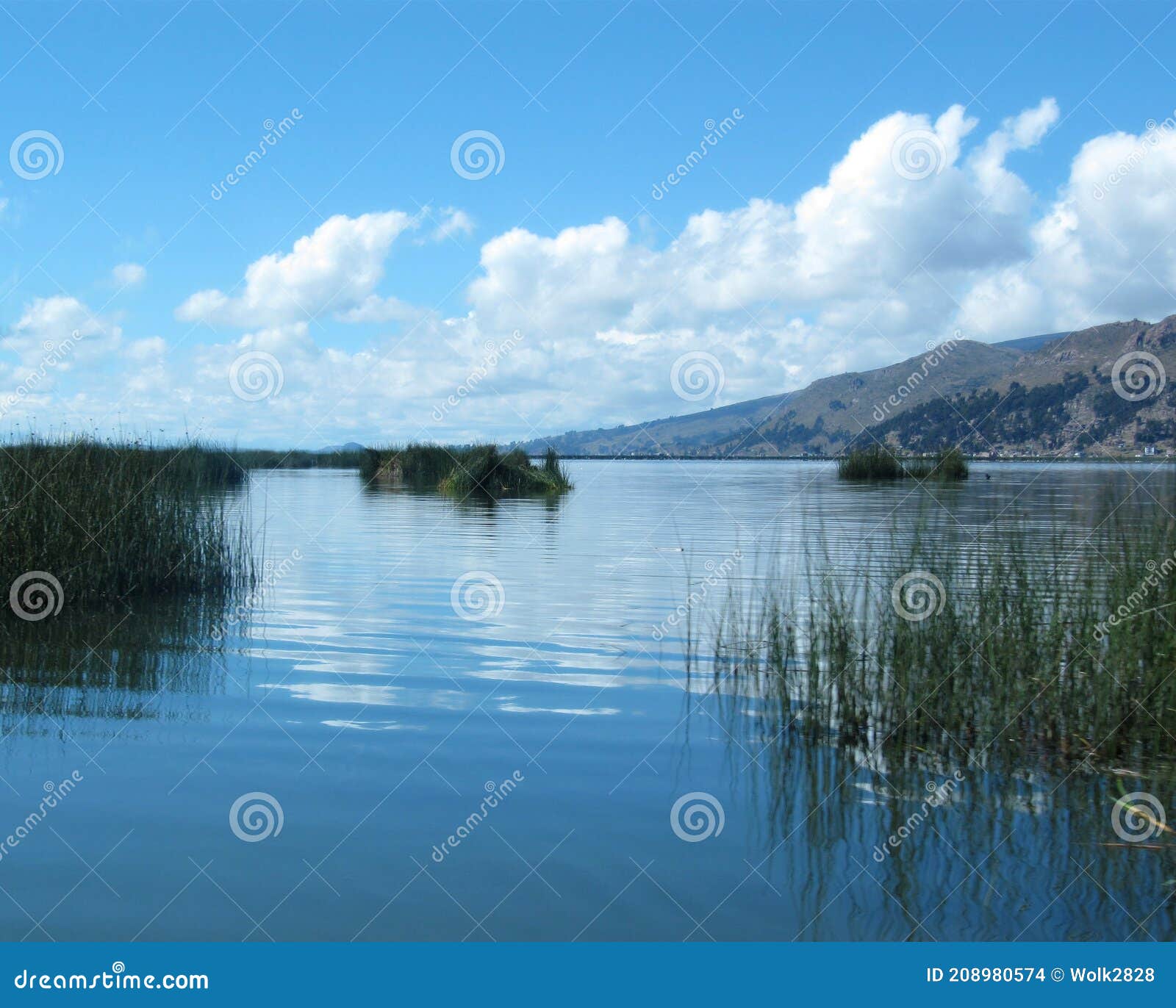 Lake Titicaca the World S Highest Freshwater Lake. Stock Photo - Image