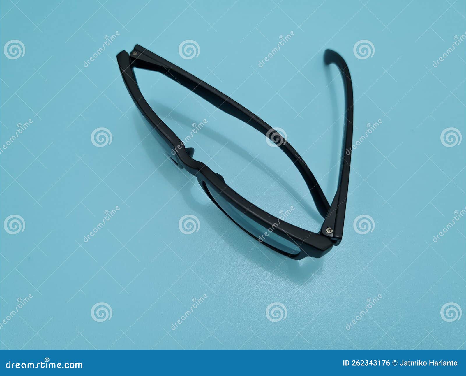 Black Glasses Made of Plastic and Black Frames Stock Photo Image of