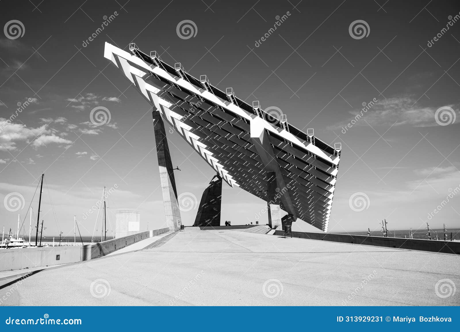 photovoltaic pergola, forum of cultures, barcelona, spain