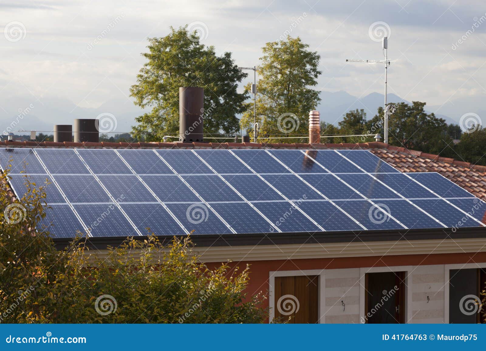 photovoltaic solar power plant - solar energy on the cover