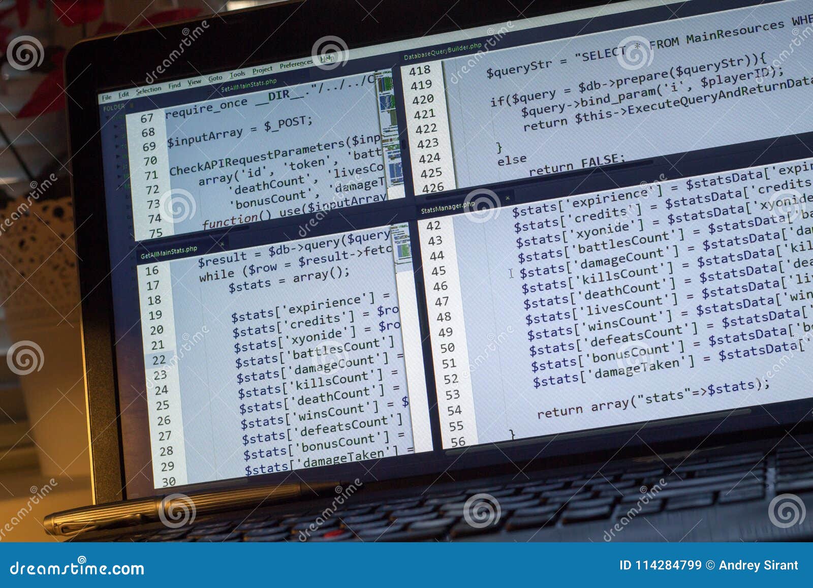 computer programming codebox on computer screen computer programming codebox on computer screen