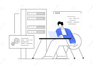 PHP and MySql Development Abstract Concept Vector Illustration. Stock ...