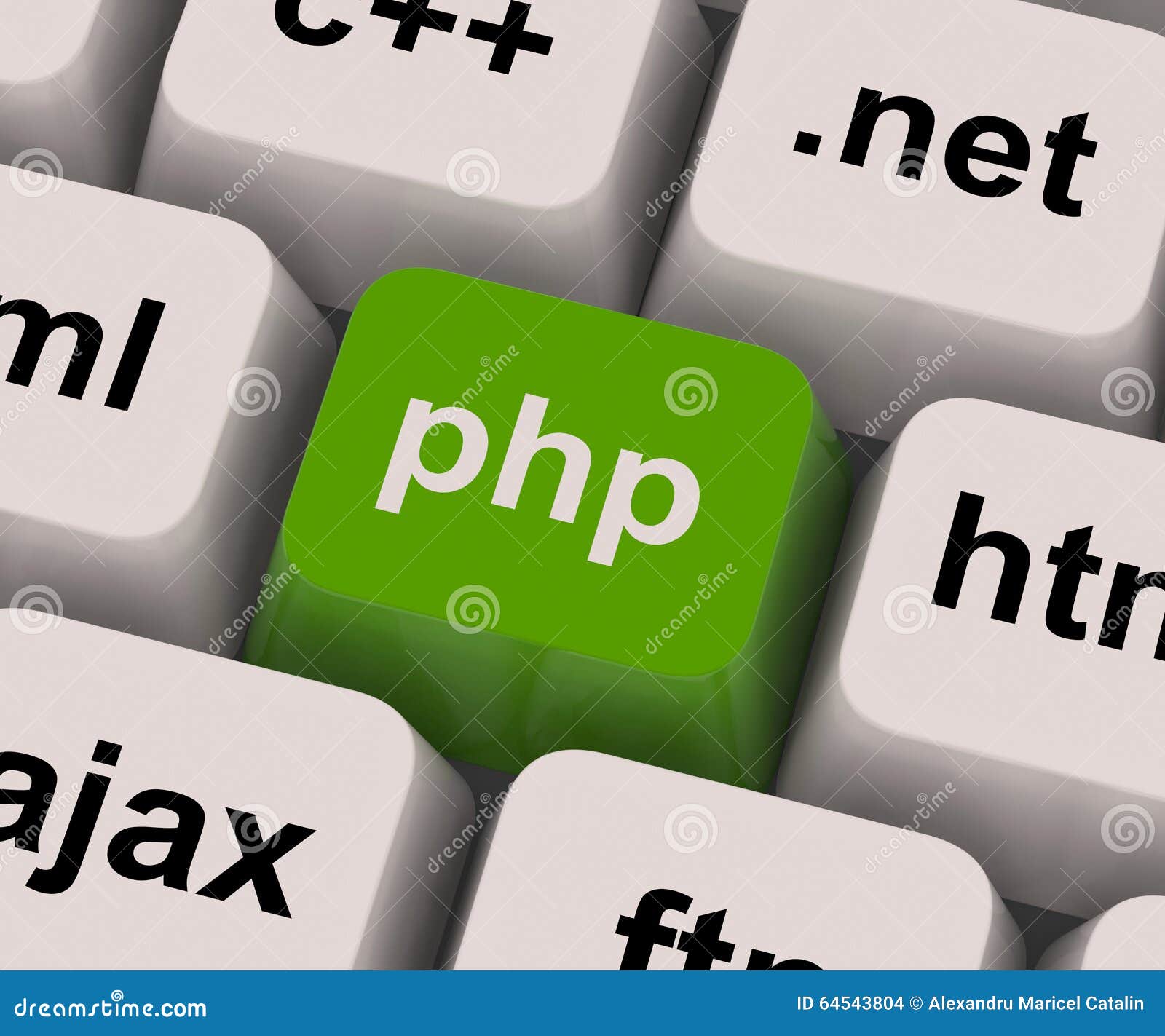 Php Programming Key Shows Internet Development Language Editorial Stock ...