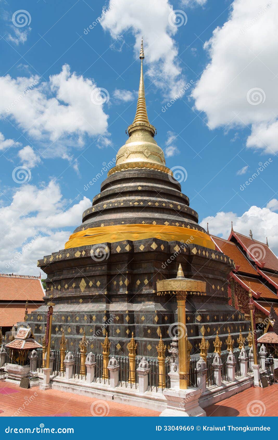 Phra то Lampang Luang. Wat Phra которое висок Lampang Luang известный в Lampang, Таиланде
