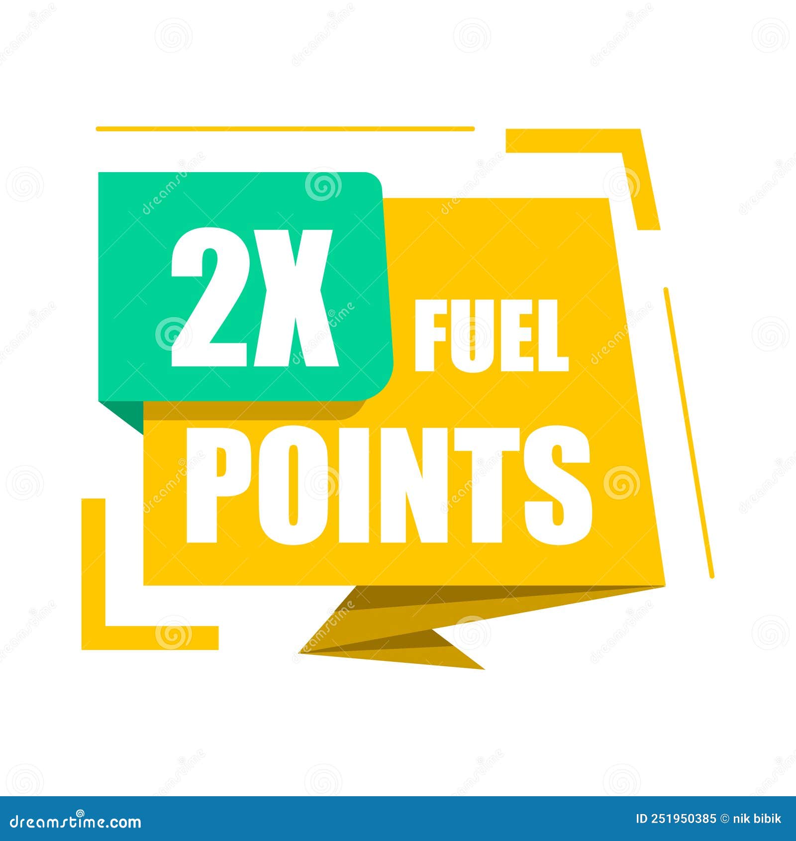 Phrase 2 Fuel Points, Vector Illustration Stock Vector Illustration