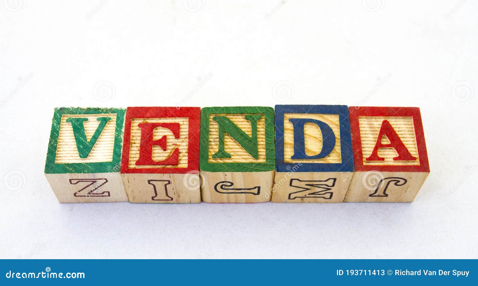 the phrase venda visually displayed