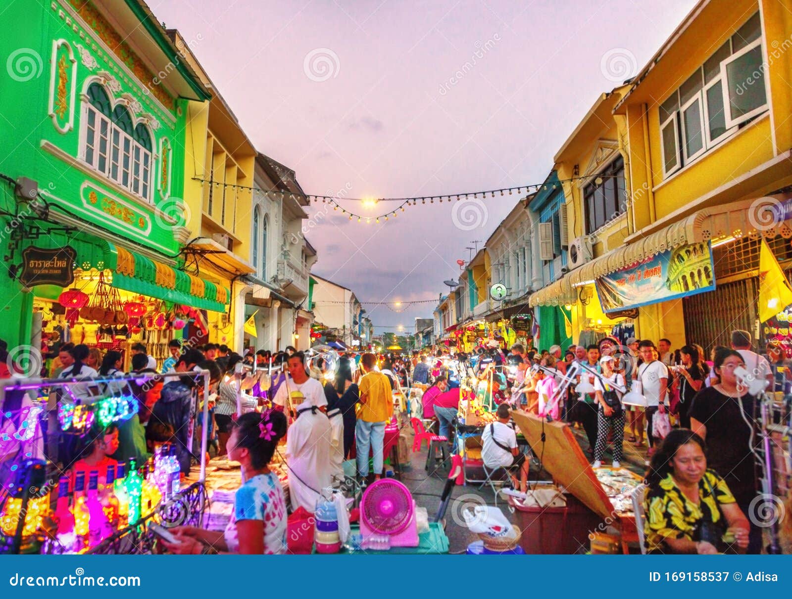 Phuket Walking Sreet Is A Night Market Thailand Editorial Photo