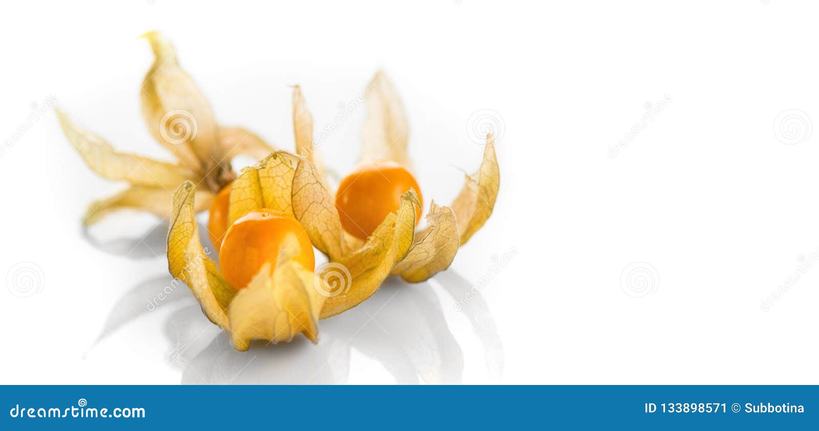 Physalis Peruviana. Cape Gooseberries Over White Background Stock Image ...