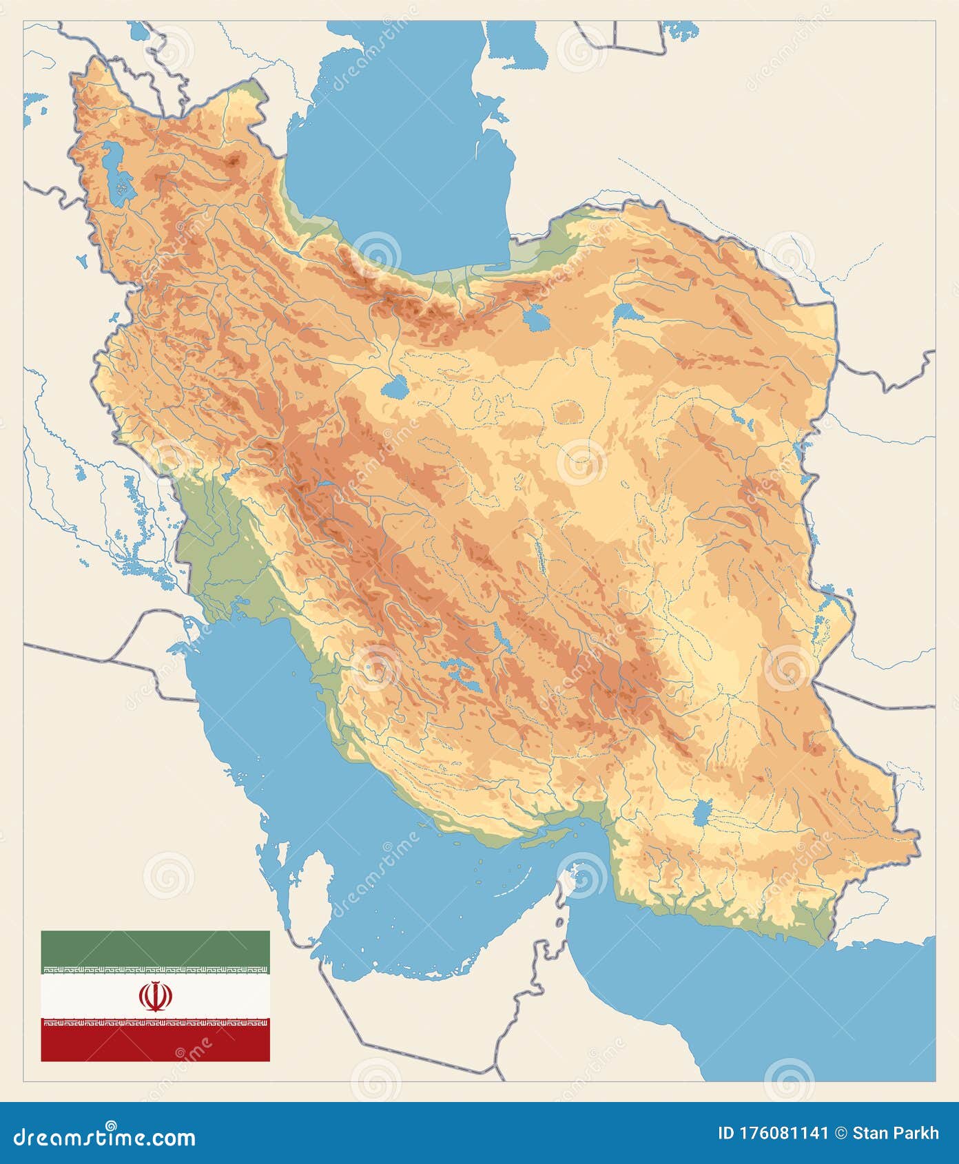 Iranian Plateau On World Map - Map