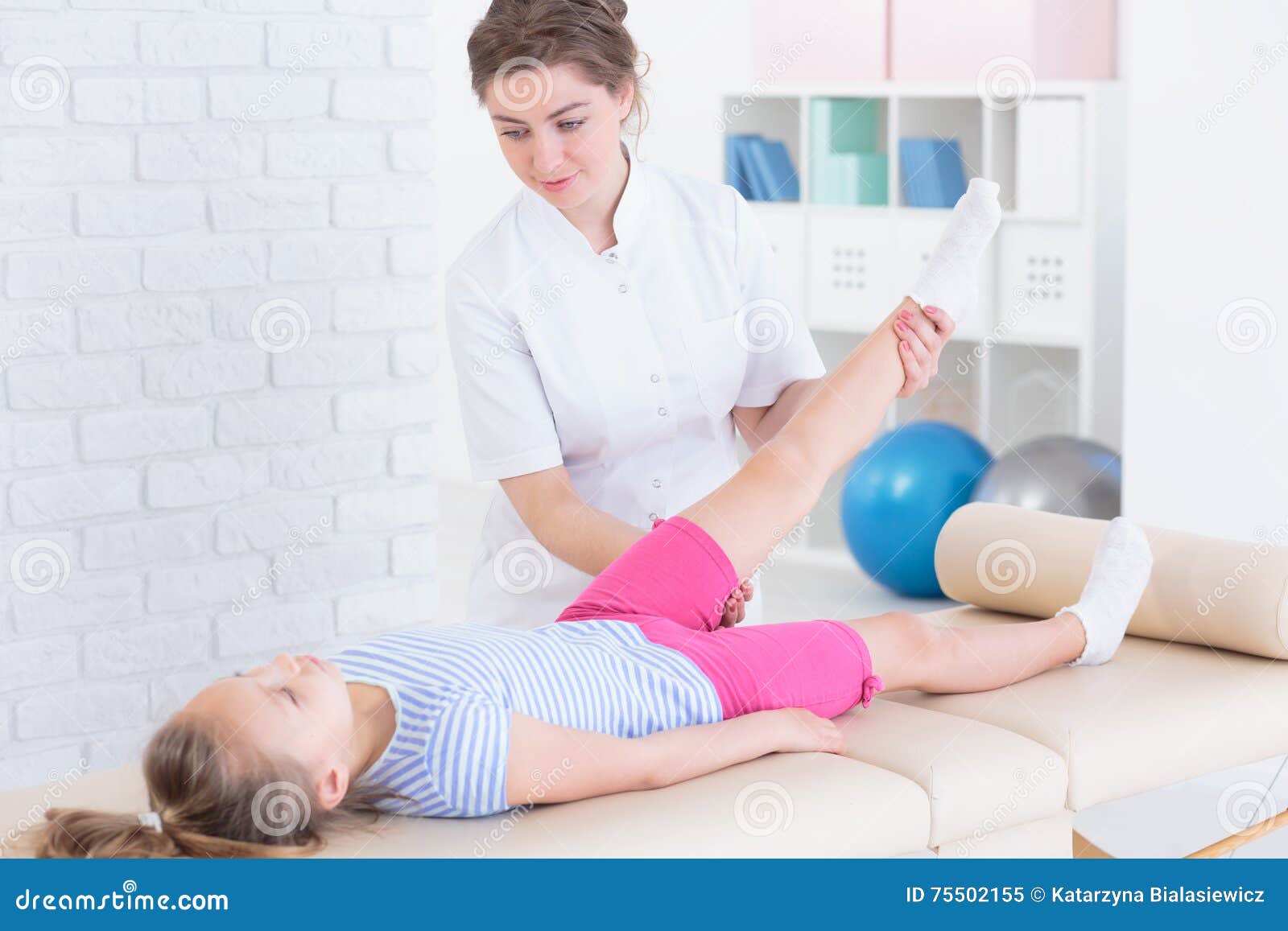 physical therapy with child
