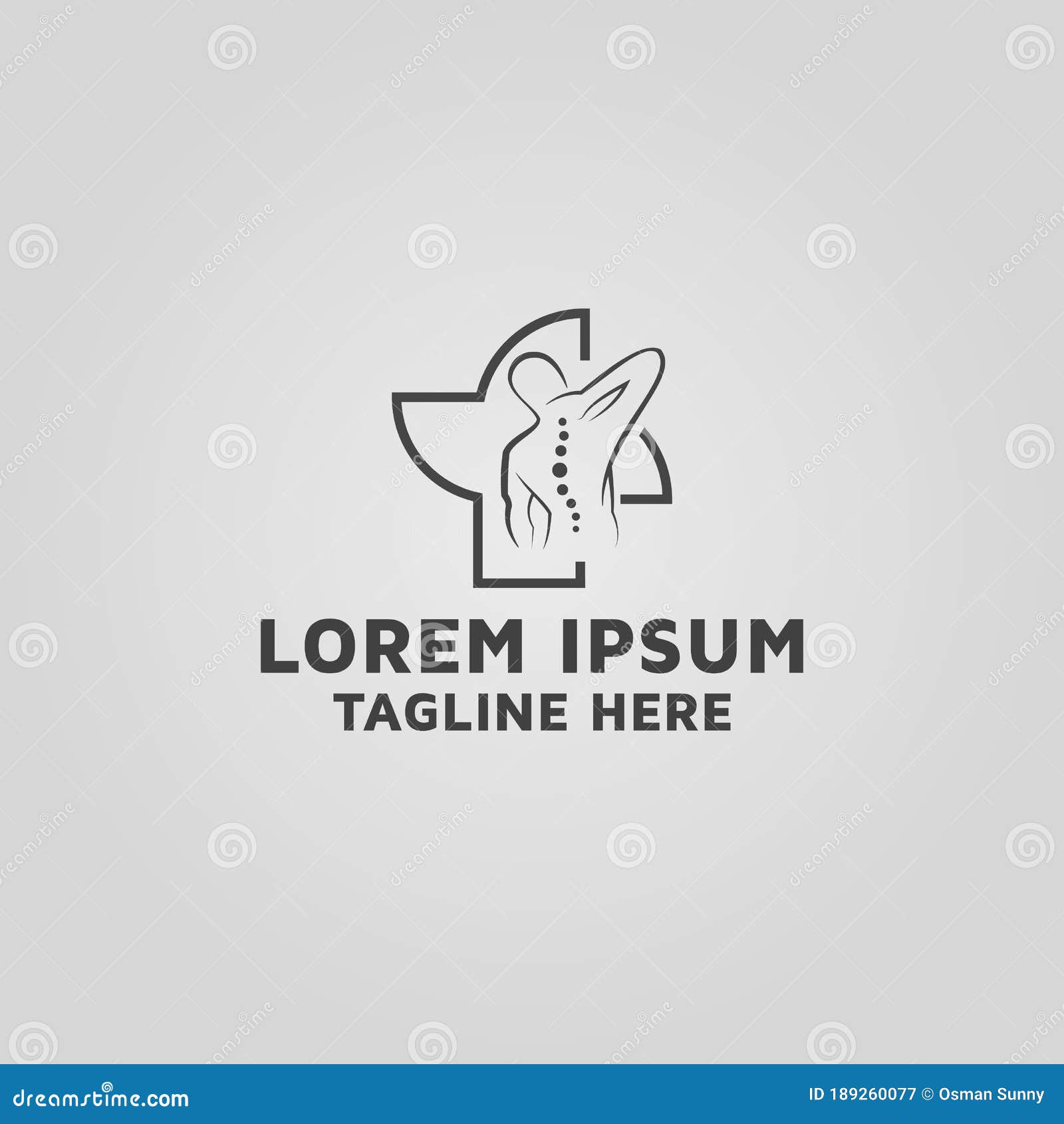 Physical Therapy Clinic Vector Logo Design Stock Vector Illustration