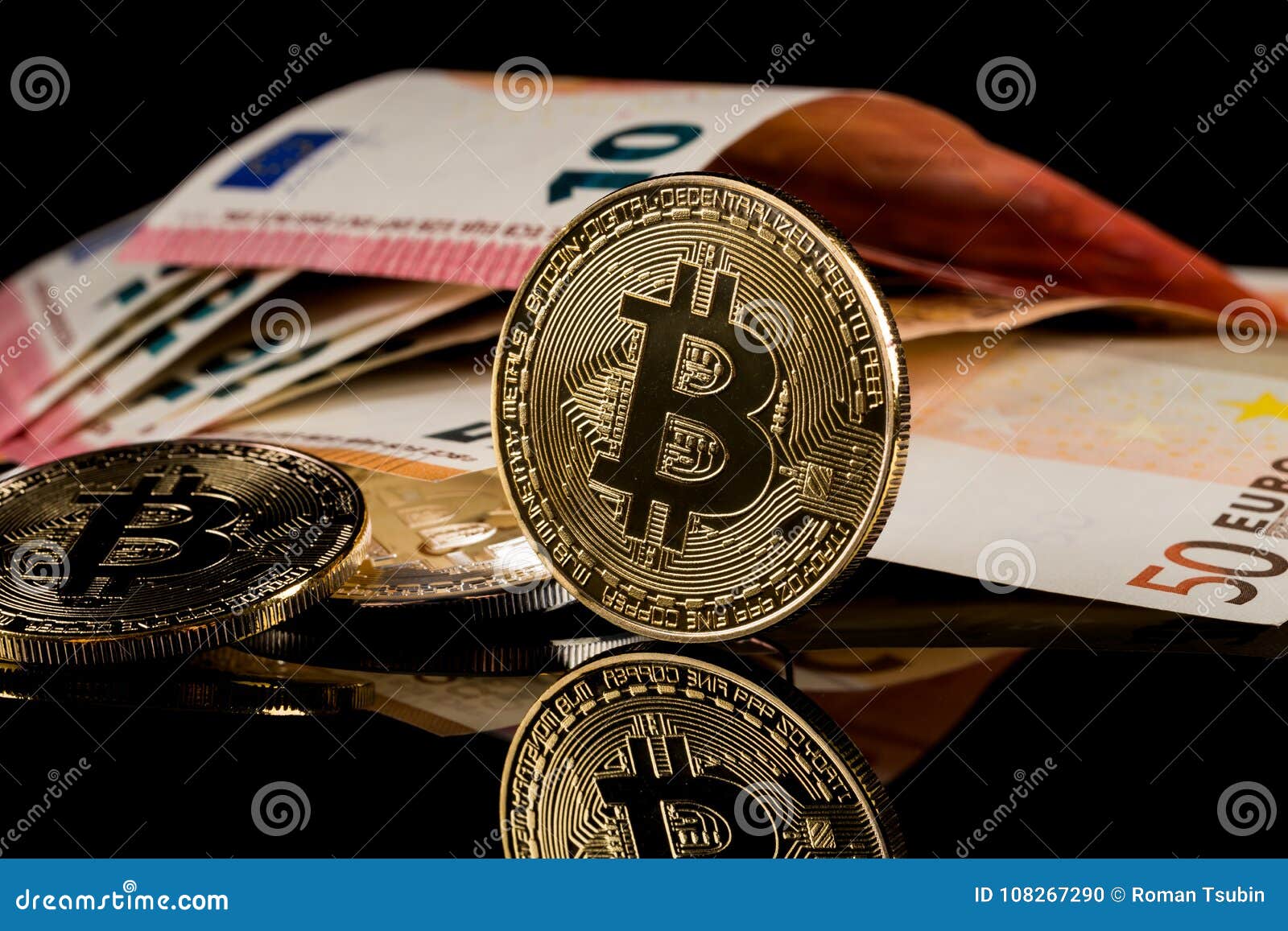 Physical Version Of Bitcoin Coin Aka Virtual Money Stock ...