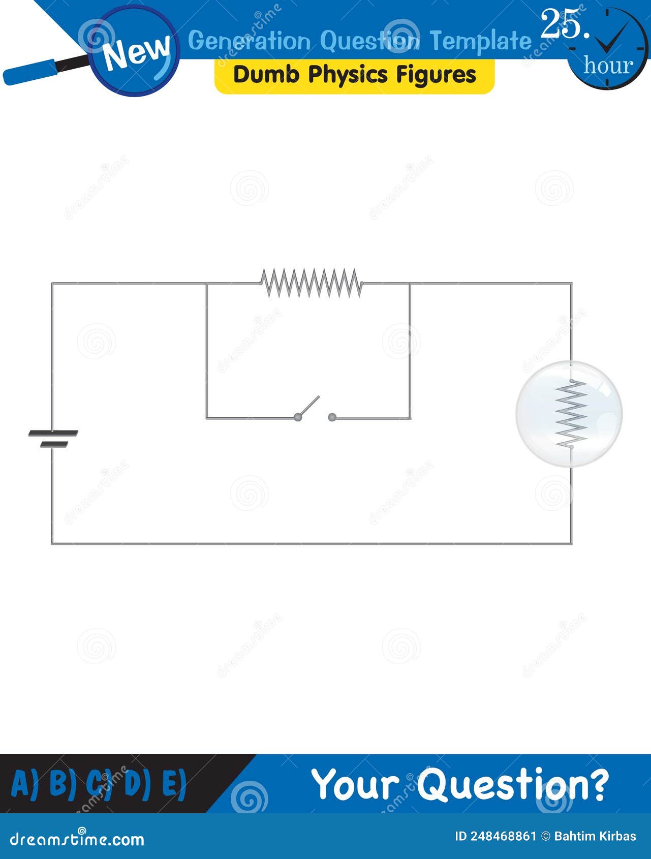 Physics, Basic Electric Circuits, Next Generation Question Template