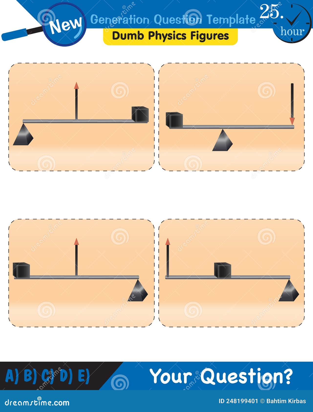 physics, lever examples  , simple machines, next generation question template, dumb physics figures, exam questi