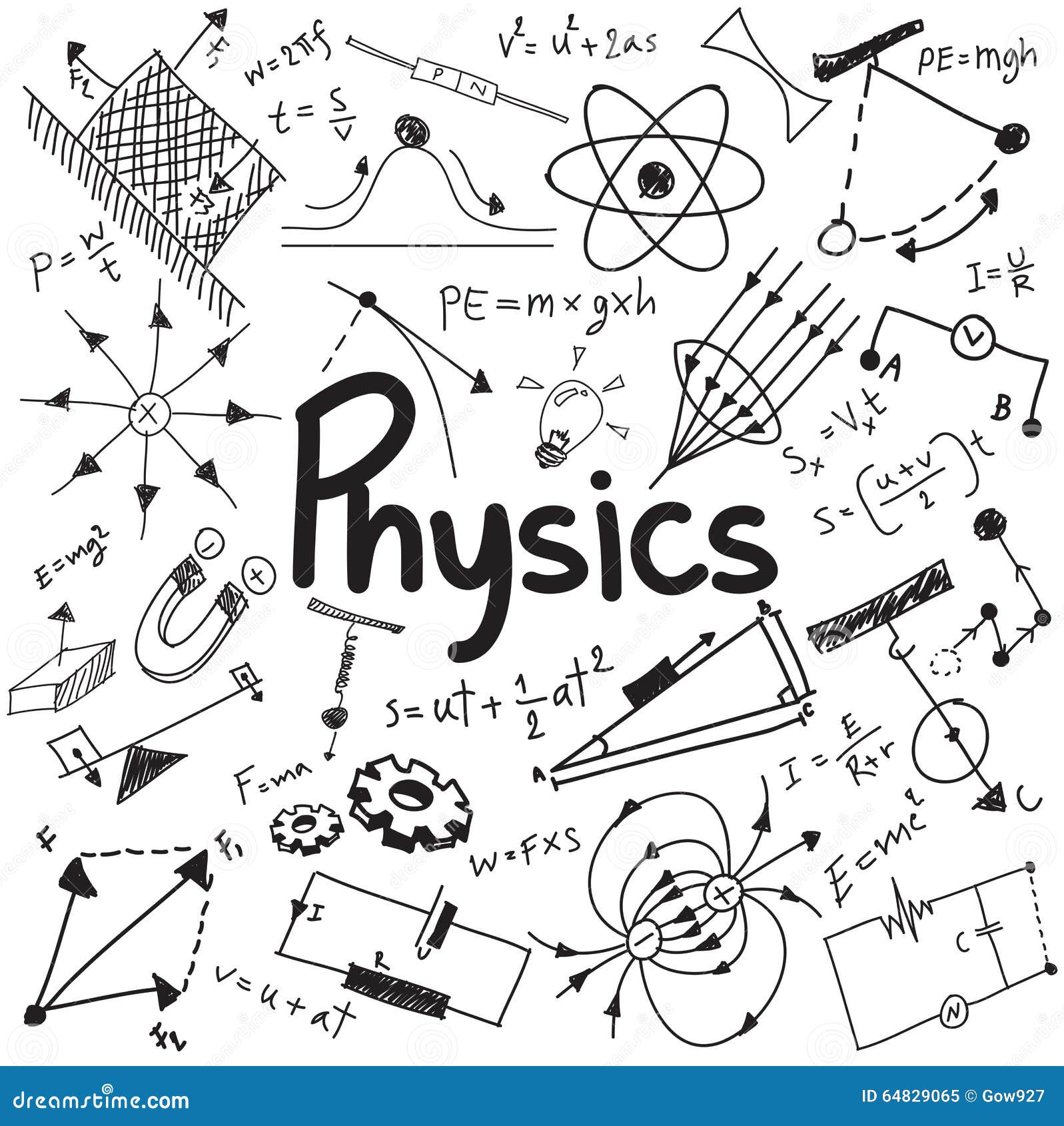 Physics Science Theory Law And Mathematical Formula Equation, Do