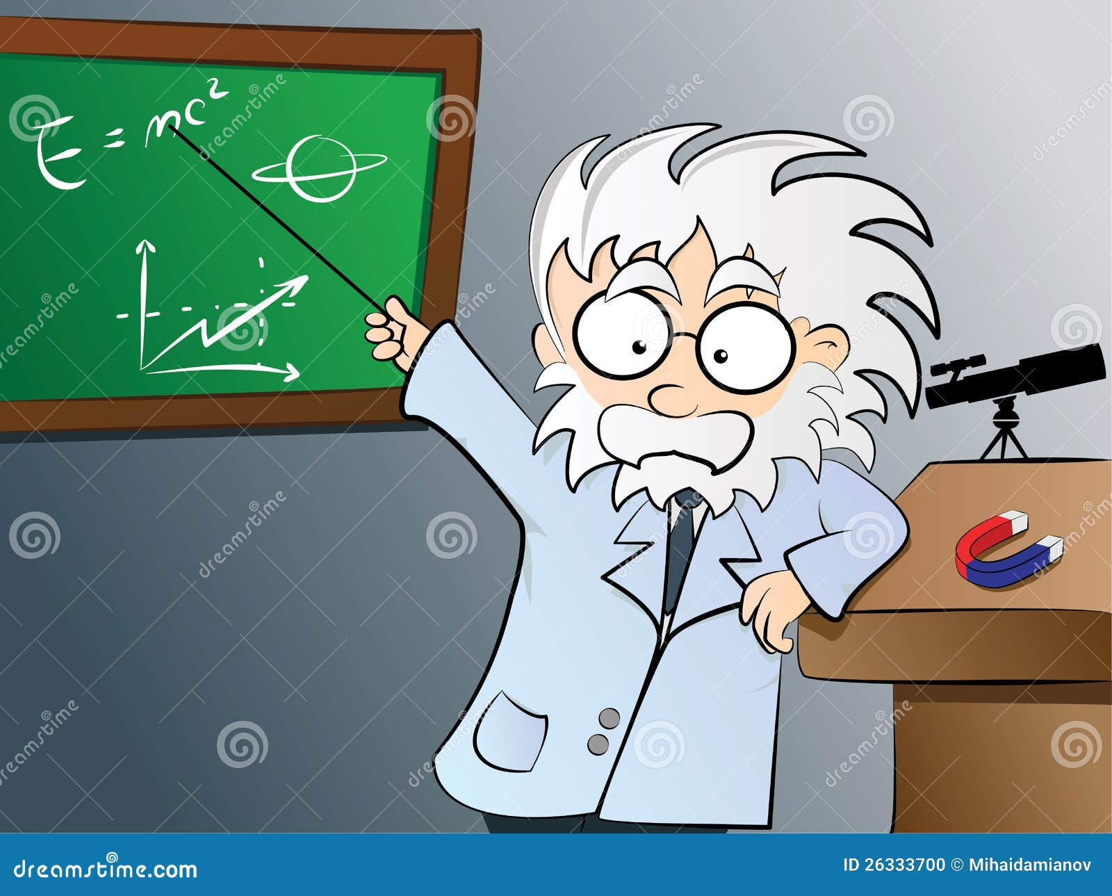 Physics Teacher In Class Stock Photo - Image: 26333700