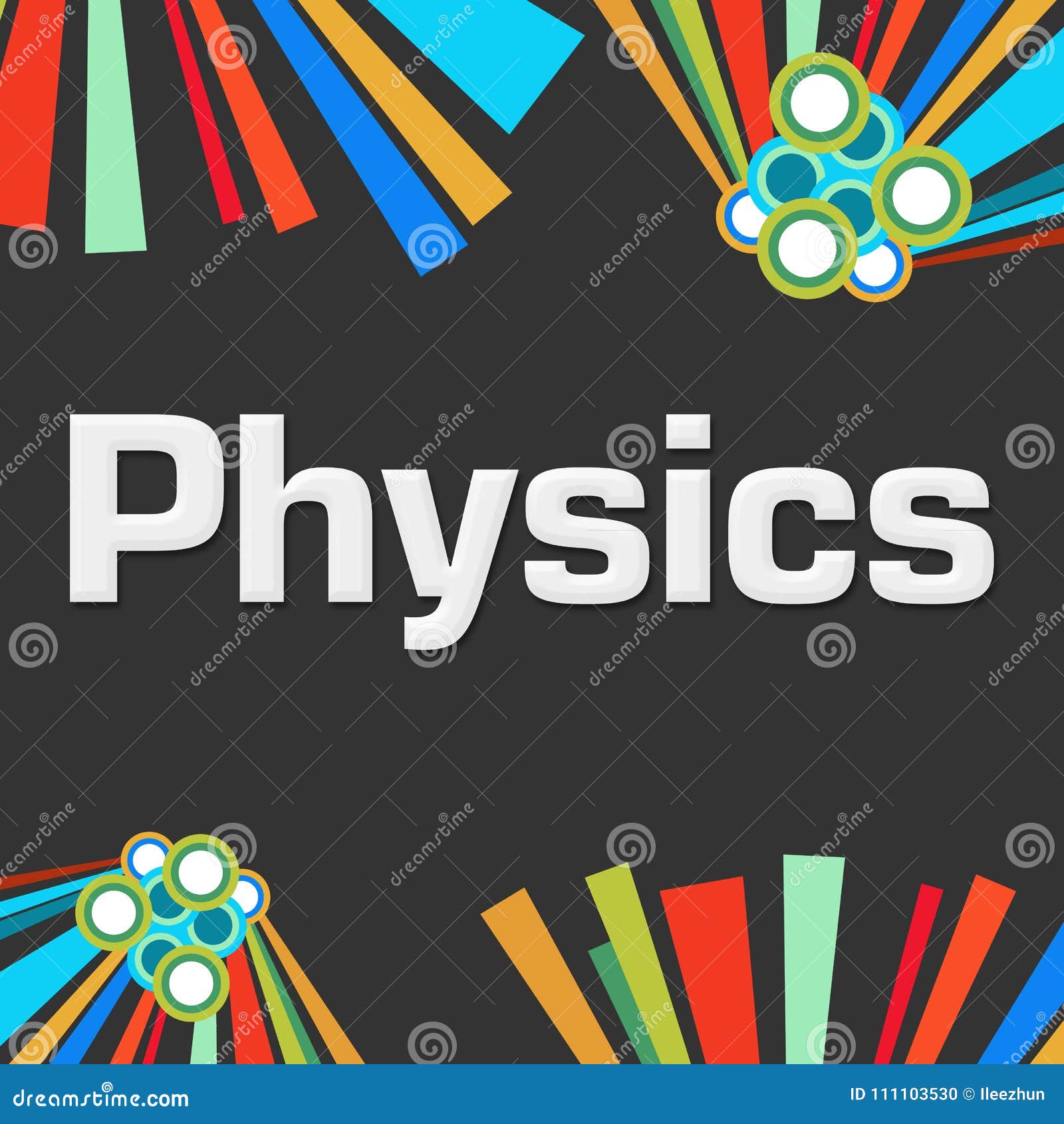 Physics Dark Colorful Elements Stock Illustration - Illustration of atomic,  science: 111103530