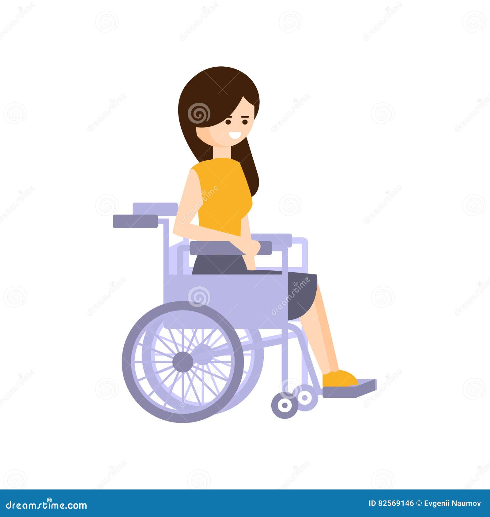Physikalisch Behinderter Person Living Full Happy Life Mit Unfahigkeits Illustration Mit Lachelnder Frau Im Rollstuhl Vektor Abbildung Illustration Von Person Unfahigkeits