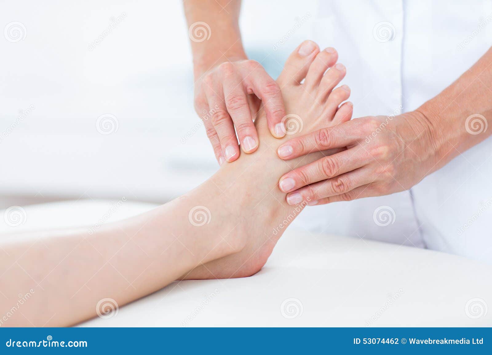 Physiotherapist Doing Foot Massage Stock Photo Image of massage
