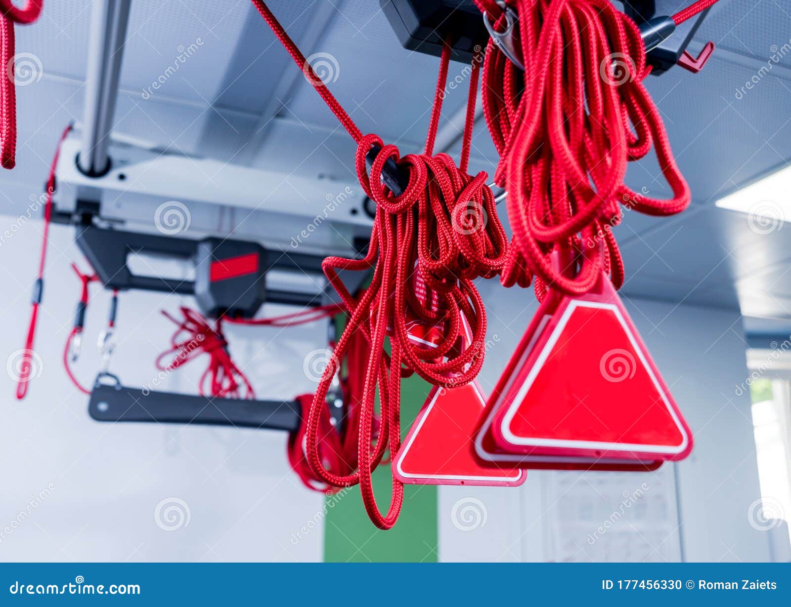 Physiotherapy. Suspension Training Therapy Equipment Stock Photo