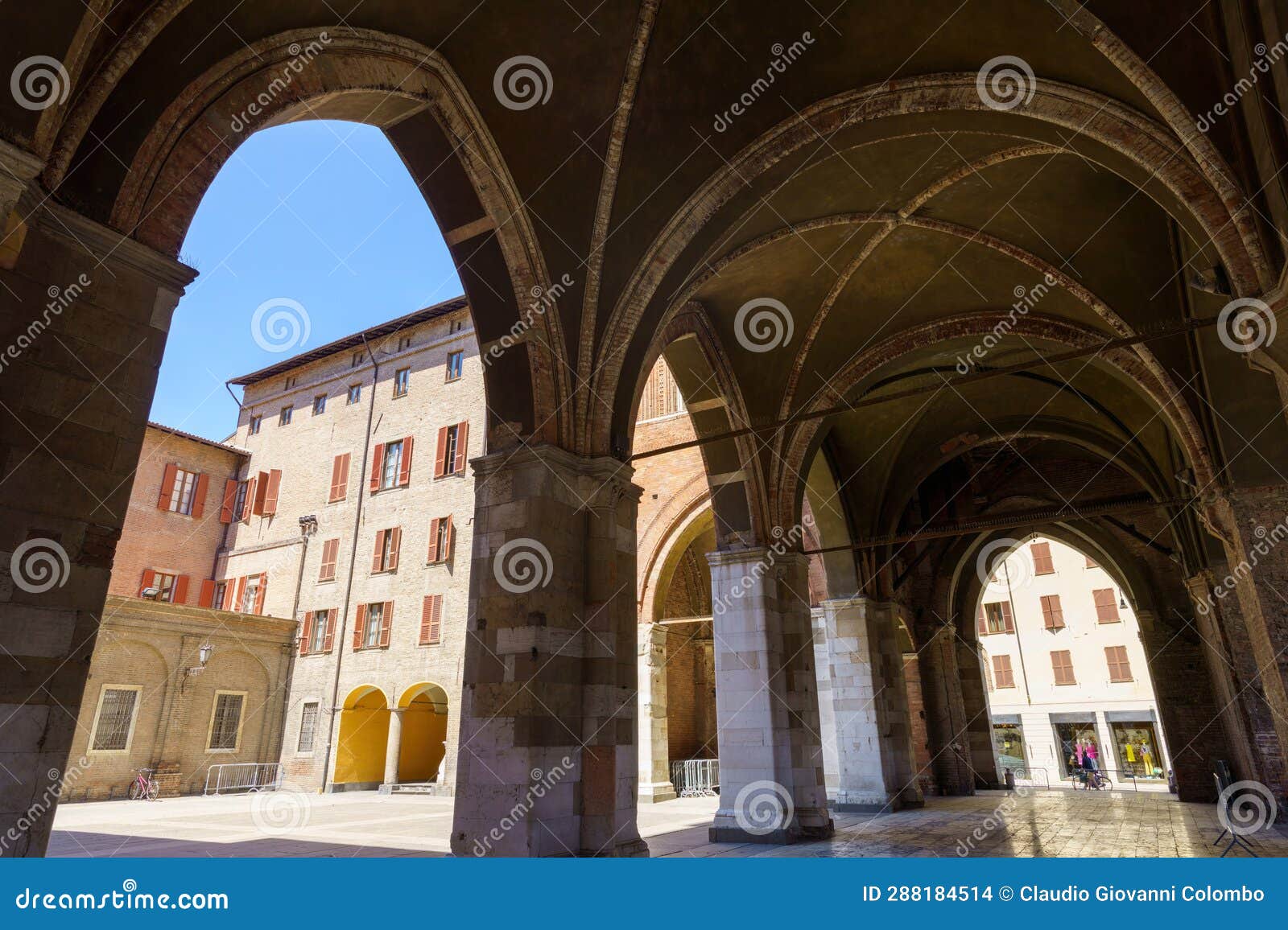 piacenza: medieval palace known as 
