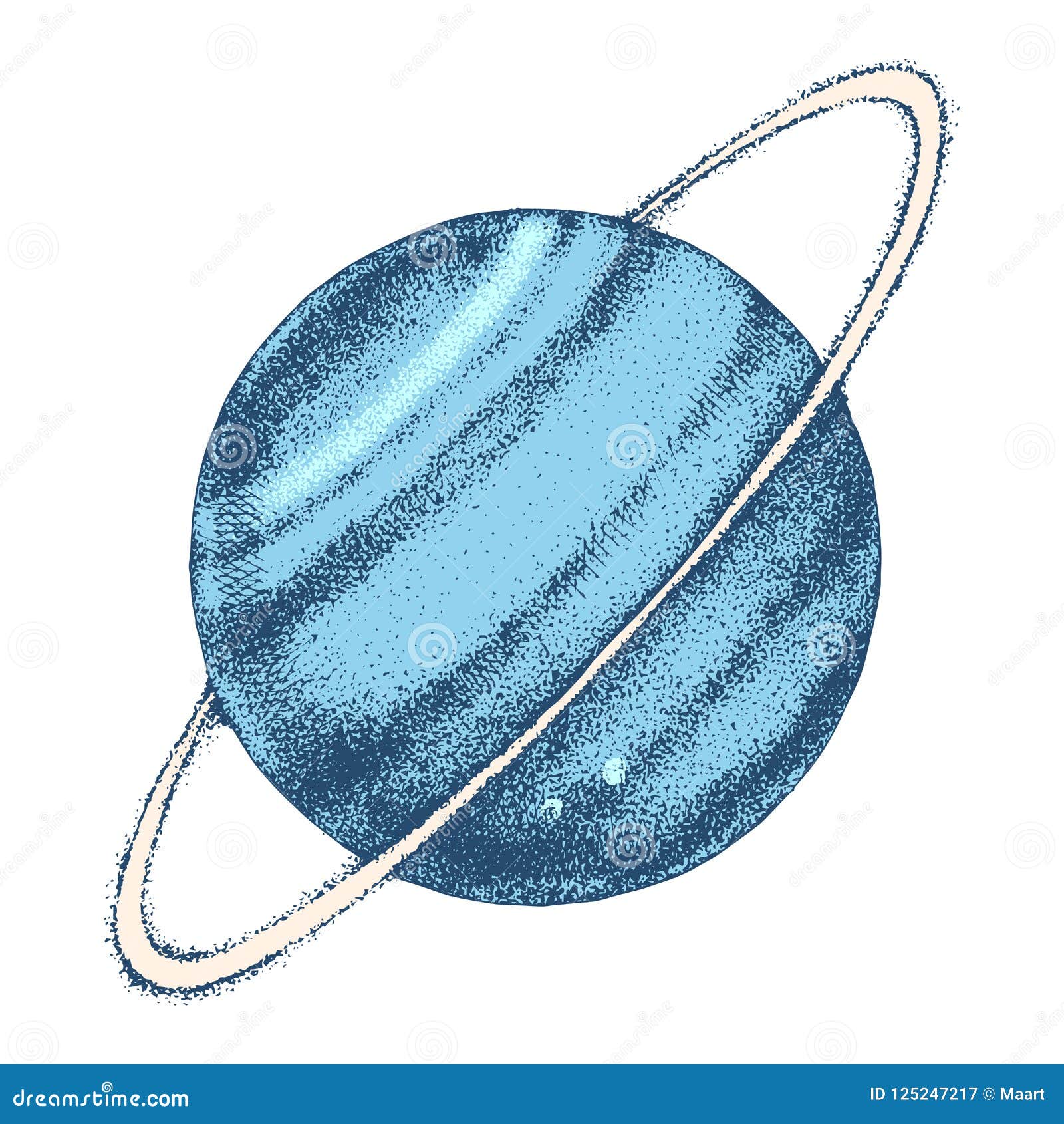 Нарисовать планету Уран