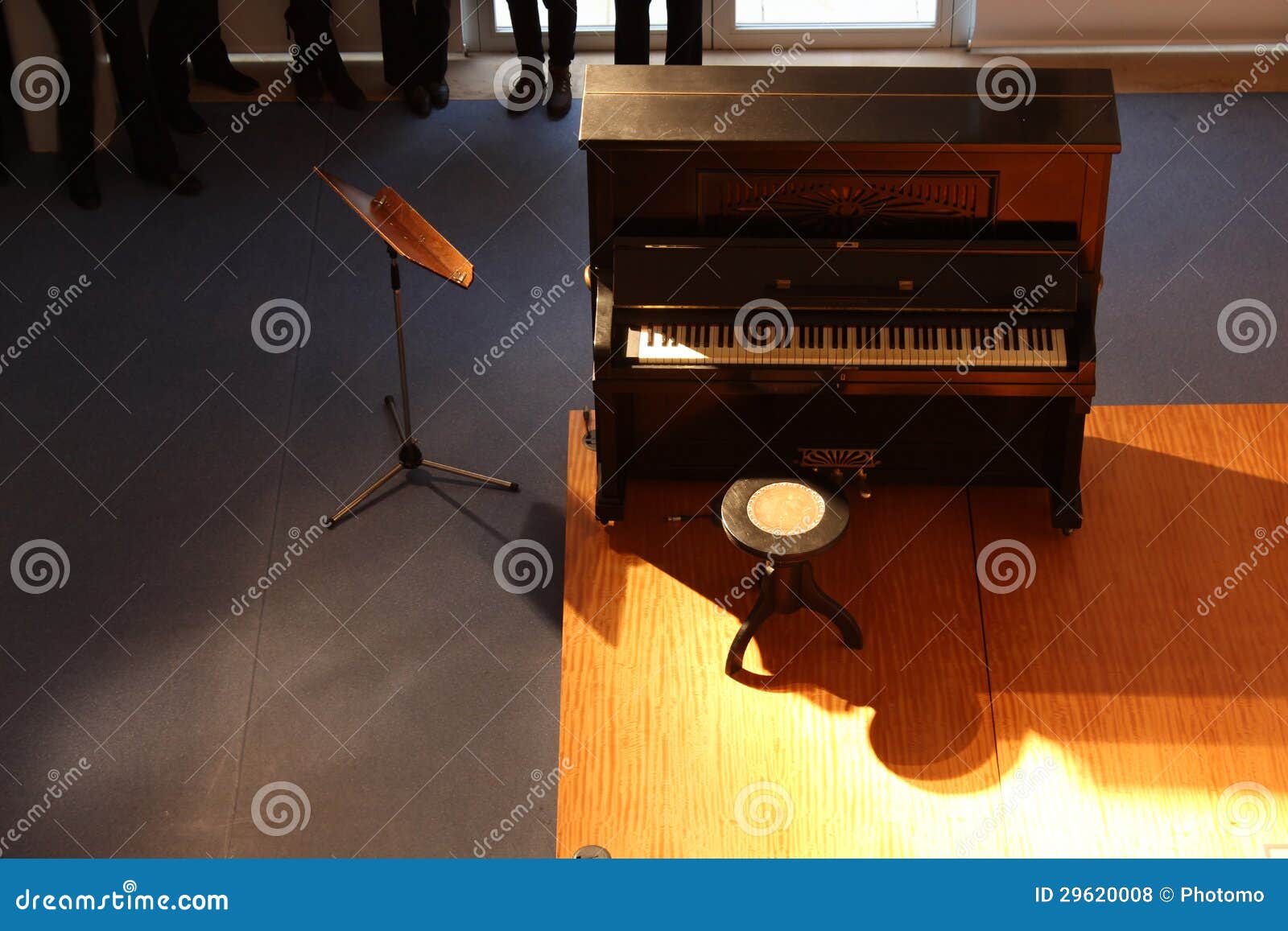 piano audition under the spotlight