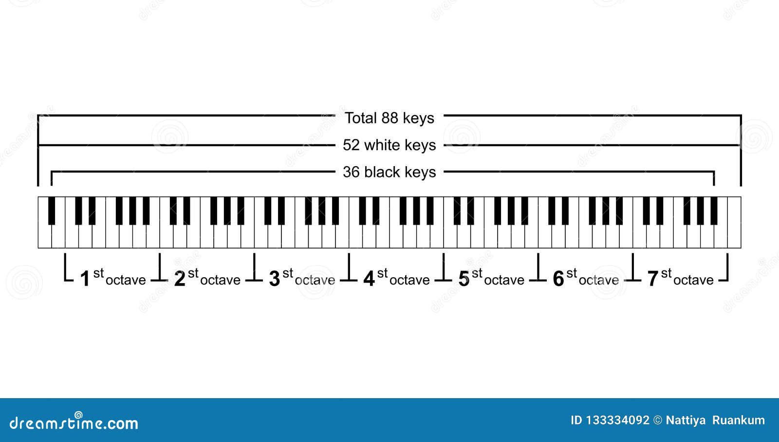 Piano Keys Chart