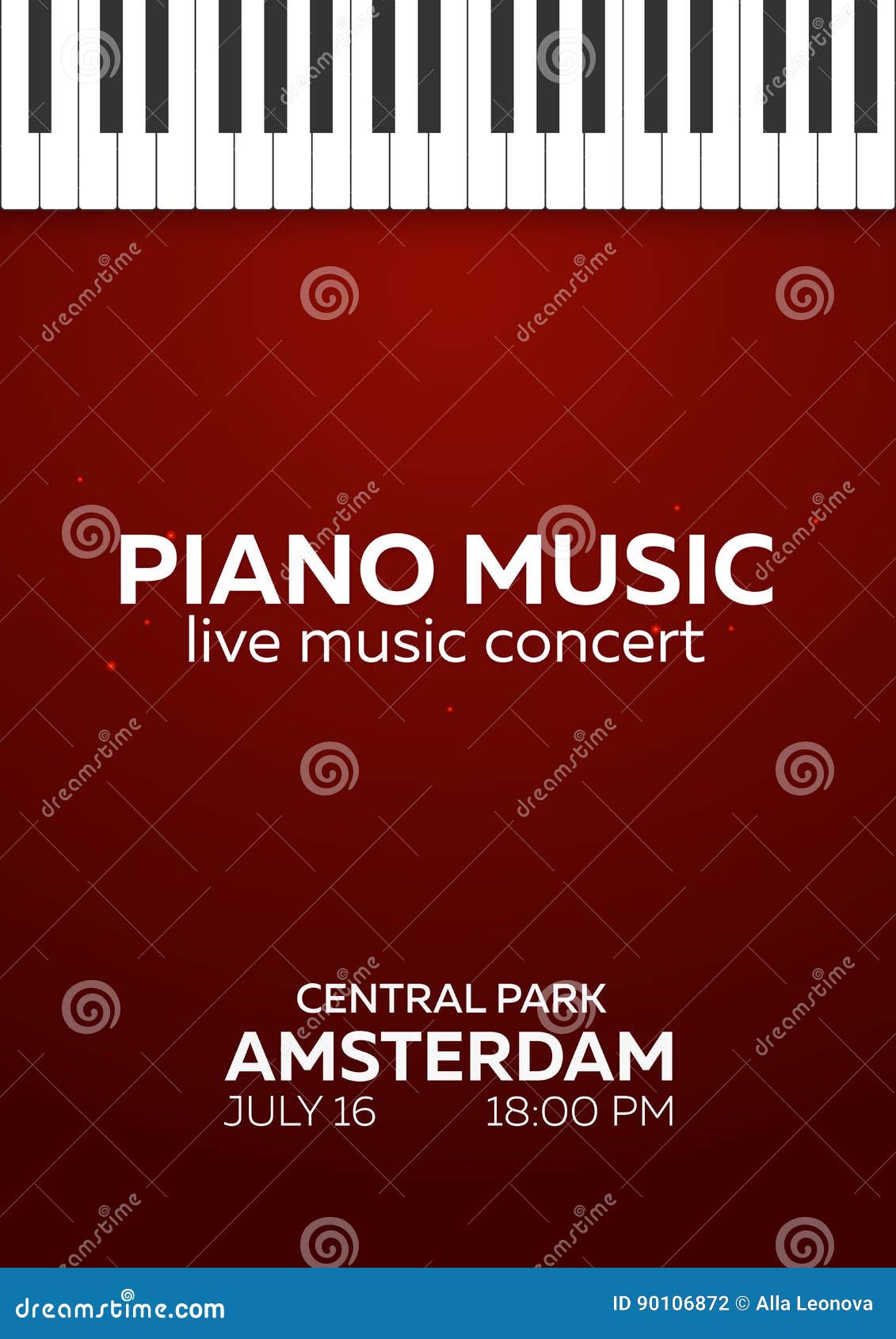 piano concert poster . live music concert. piano keys.  .