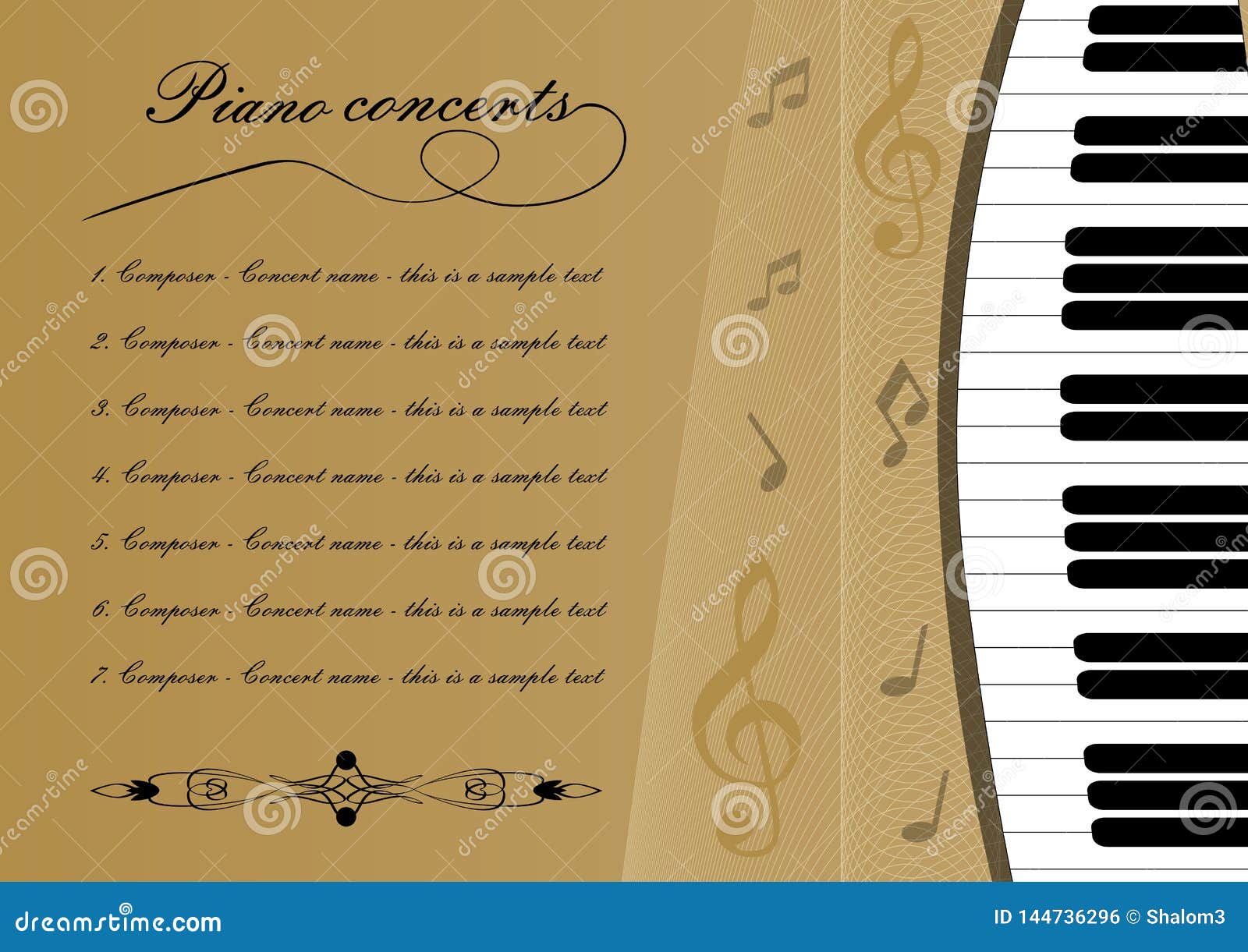 Musical Program Template Musical Program Template