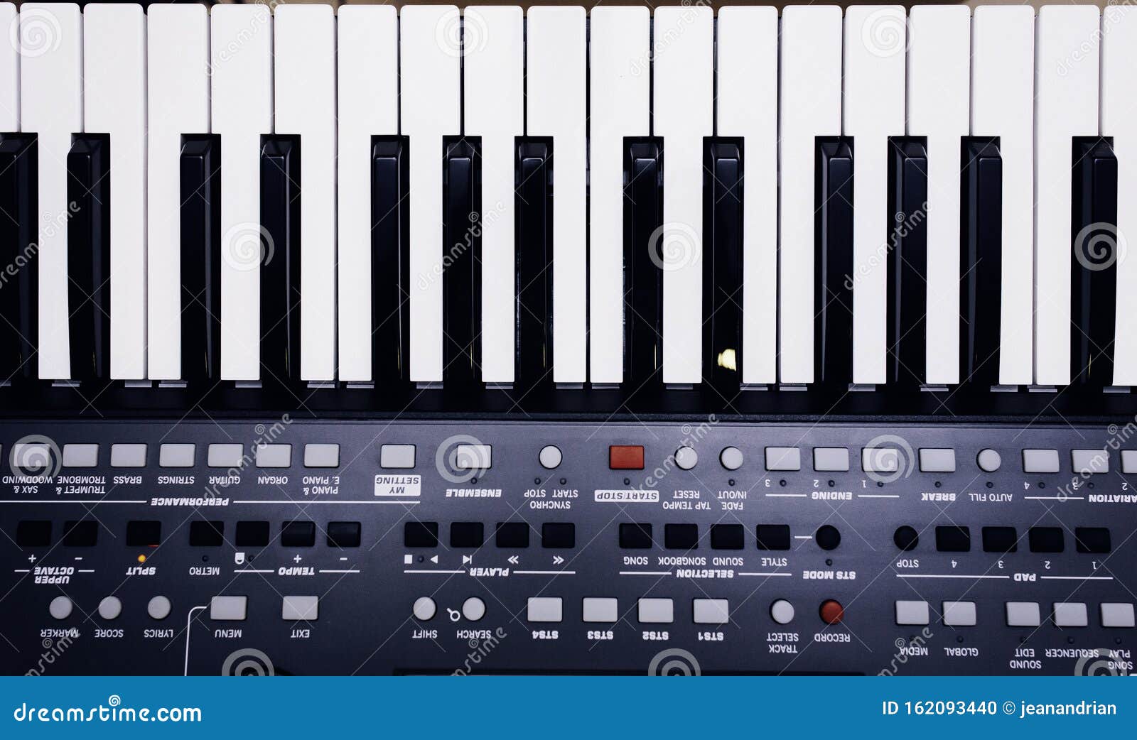 Piano Or Electronic Synthesizer Piano Keyboard Background Midi Keyboard