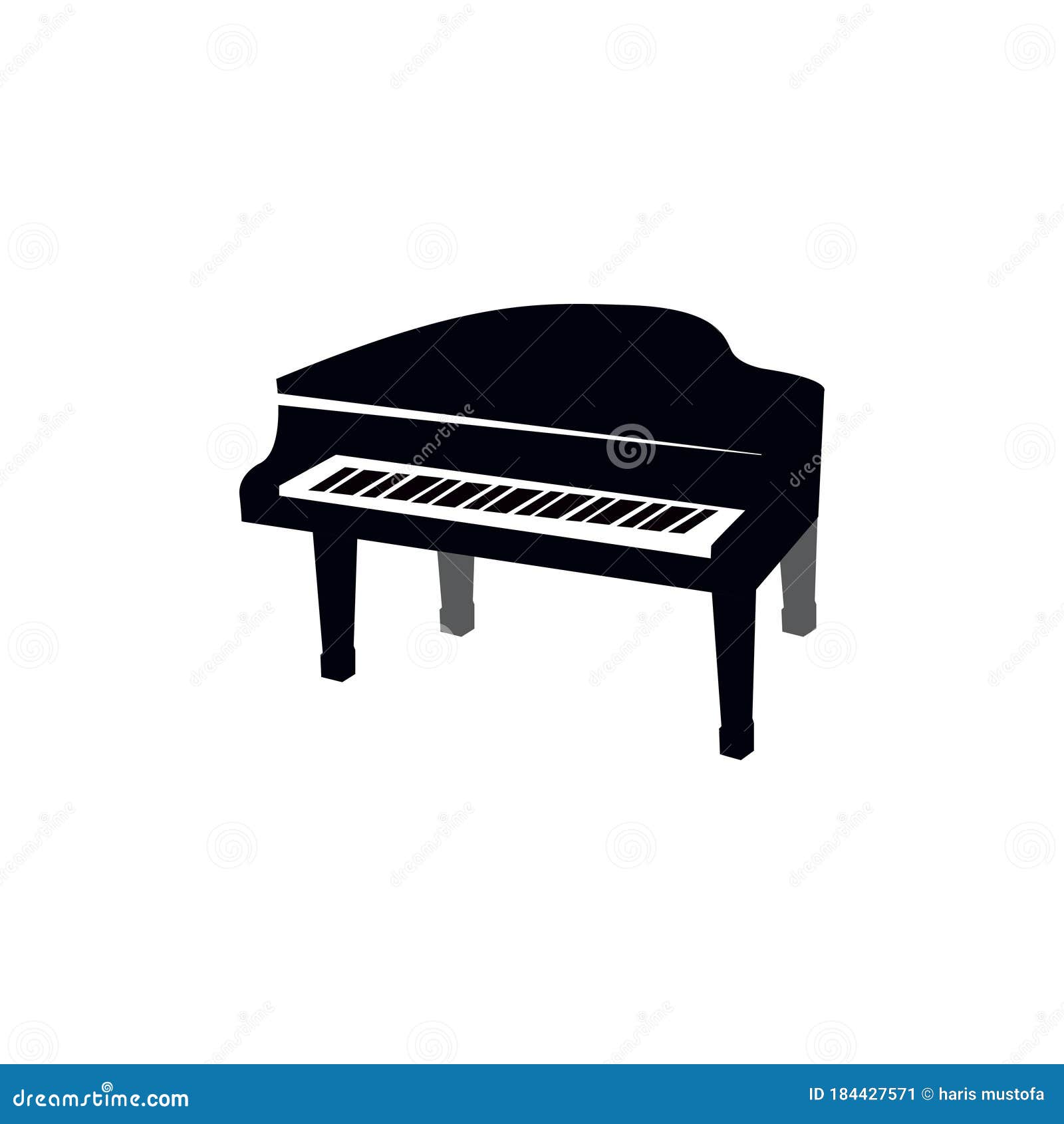 Piano Graphic Design Template Vector Isolated Stock Illustration ...