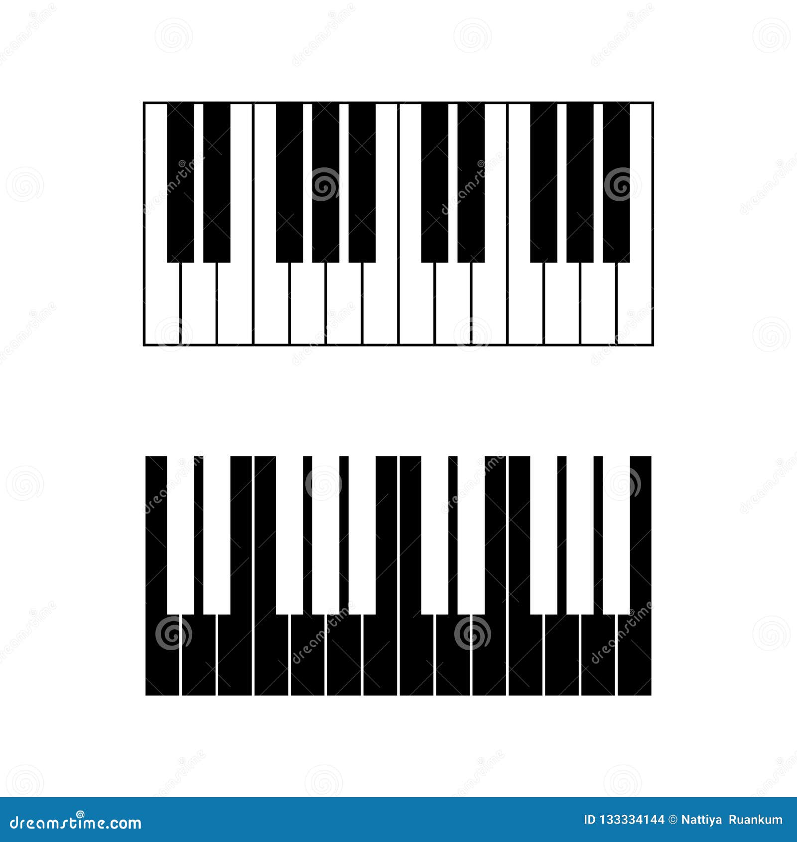 piano keys chart printable