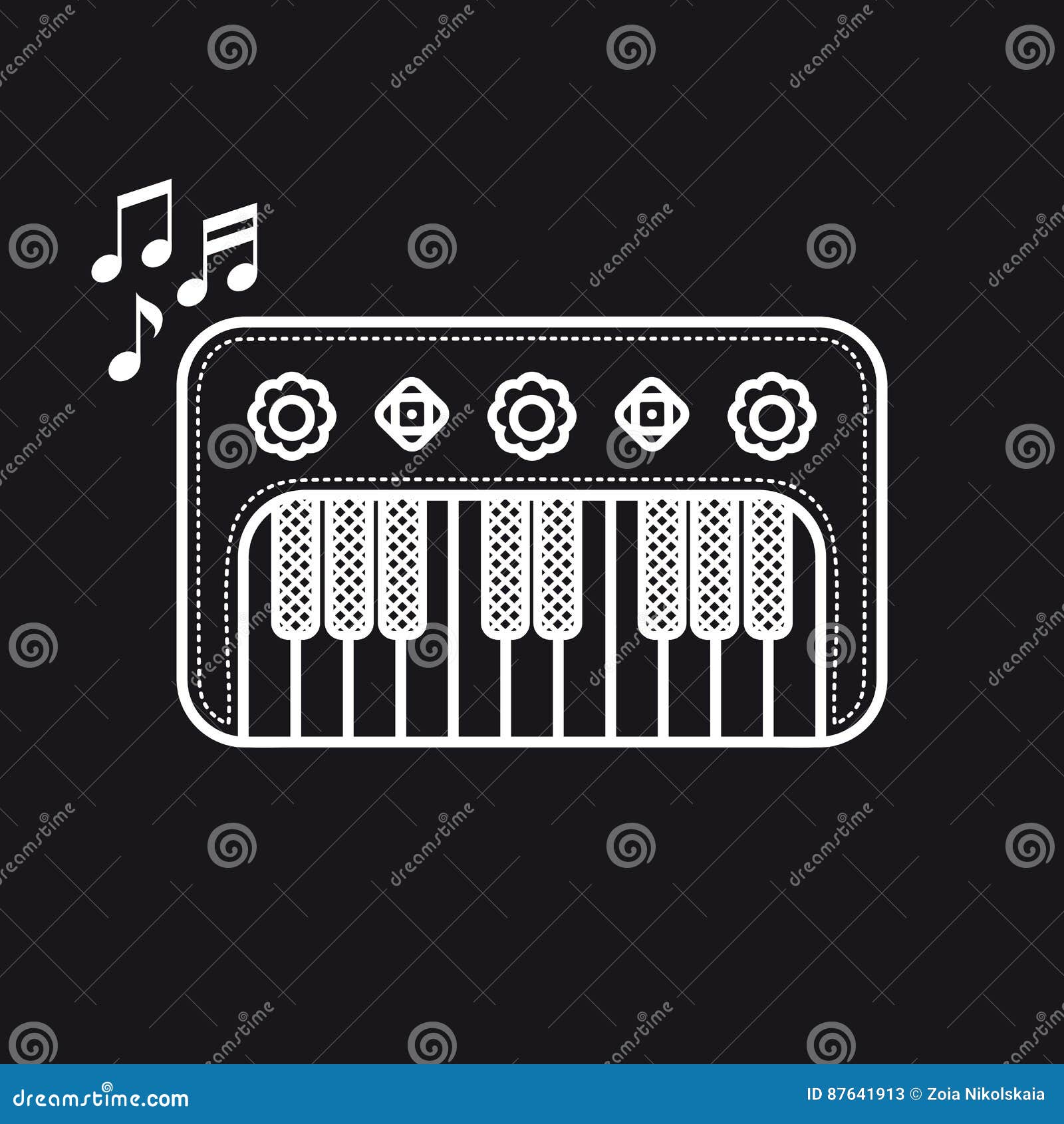 Piano Instrument De Musique Pour L'enfant Jouet De Chéri Illustration Stock  - Illustration du électronique, plan: 87641901