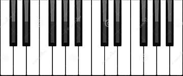 Piano keyboard stock vector. Illustration of glossy, octave - 343050